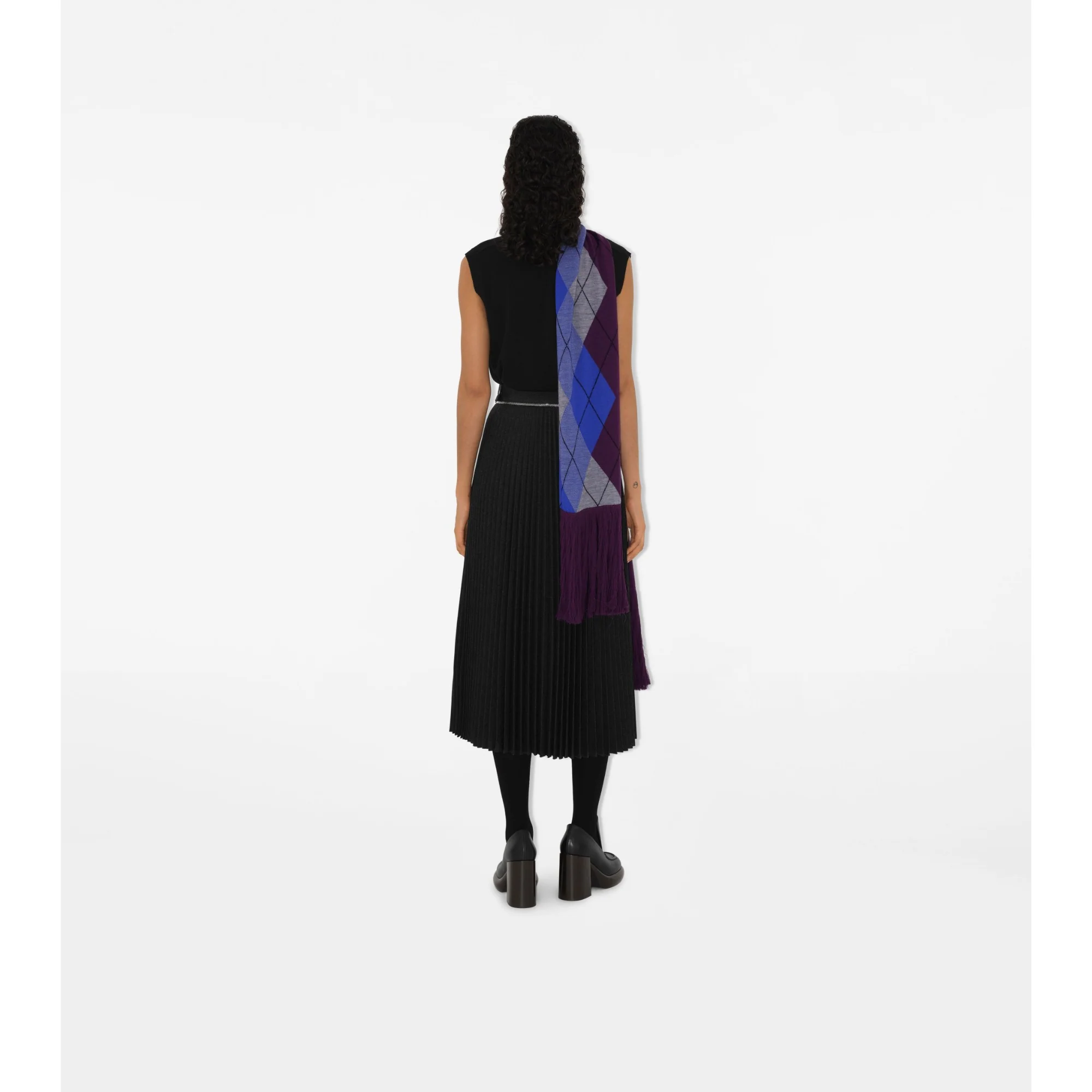 Sleeveless Wool Sweater - Black - Image 4
