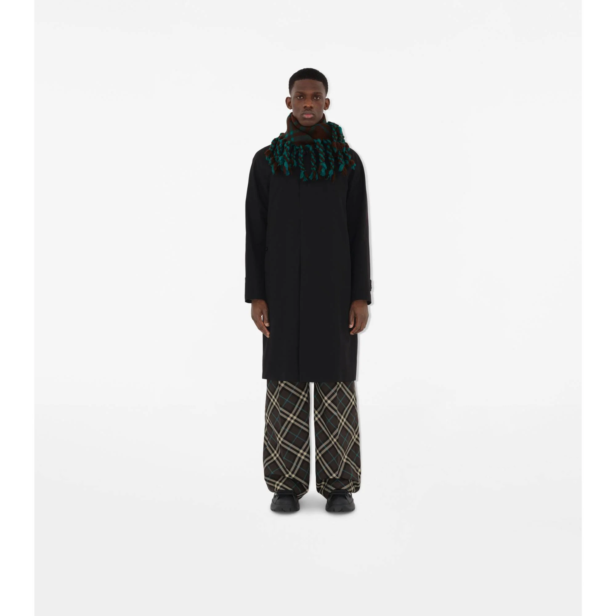 Skinny Check Wool Scarf - Snug - Image 4