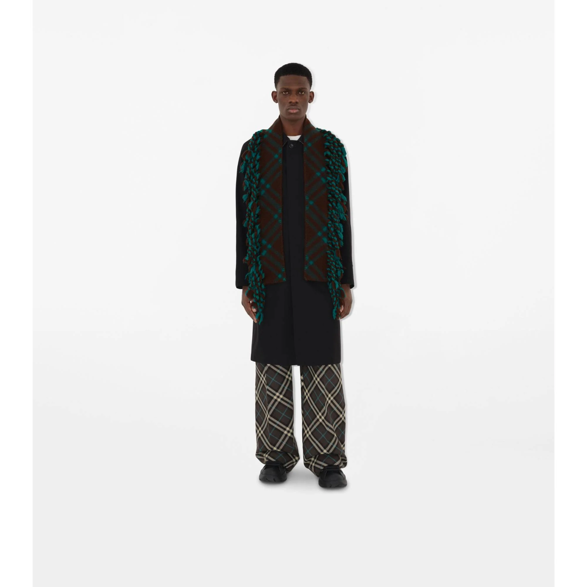 Skinny Check Wool Scarf - Snug - Image 5