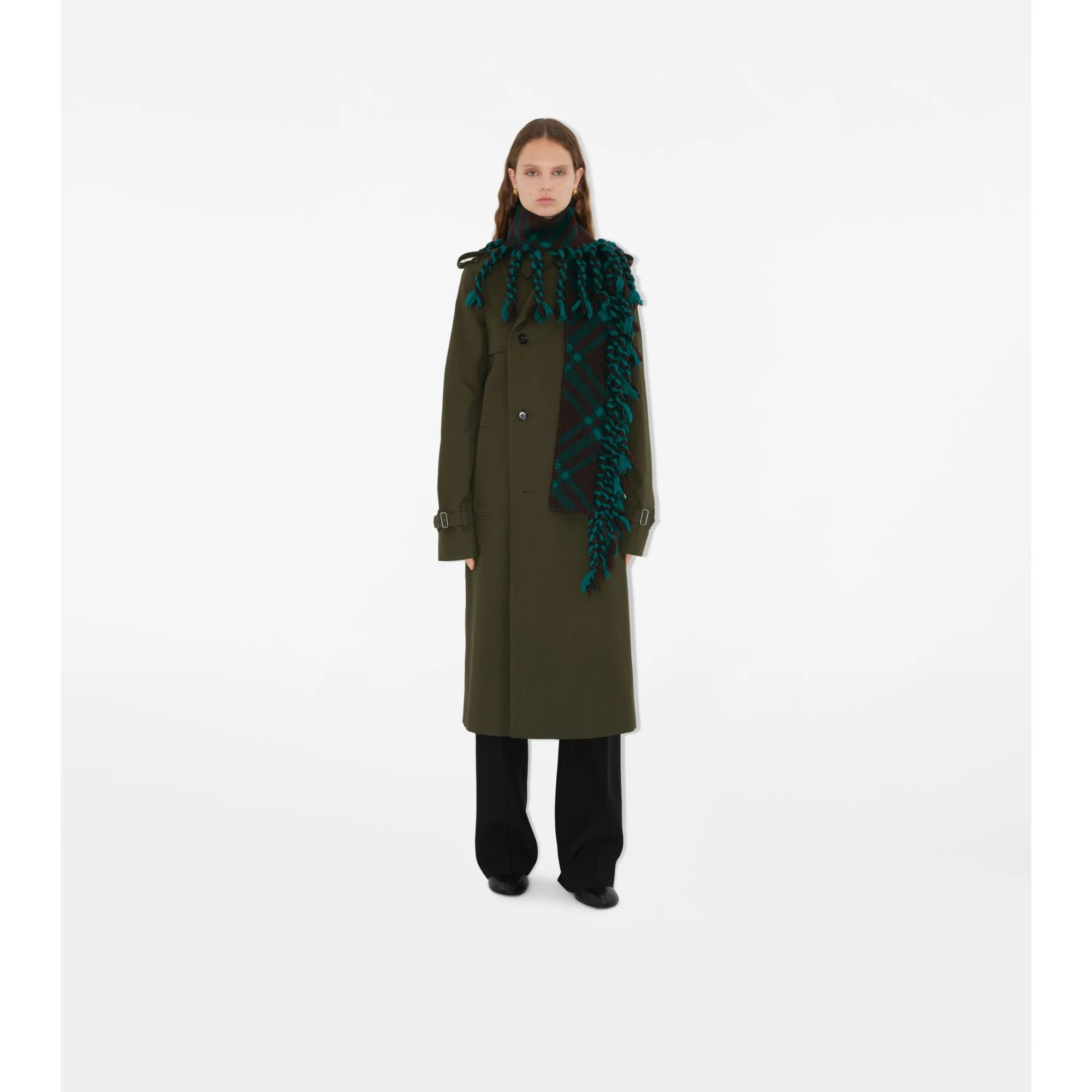 Skinny Check Wool Scarf - Snug - Image 3