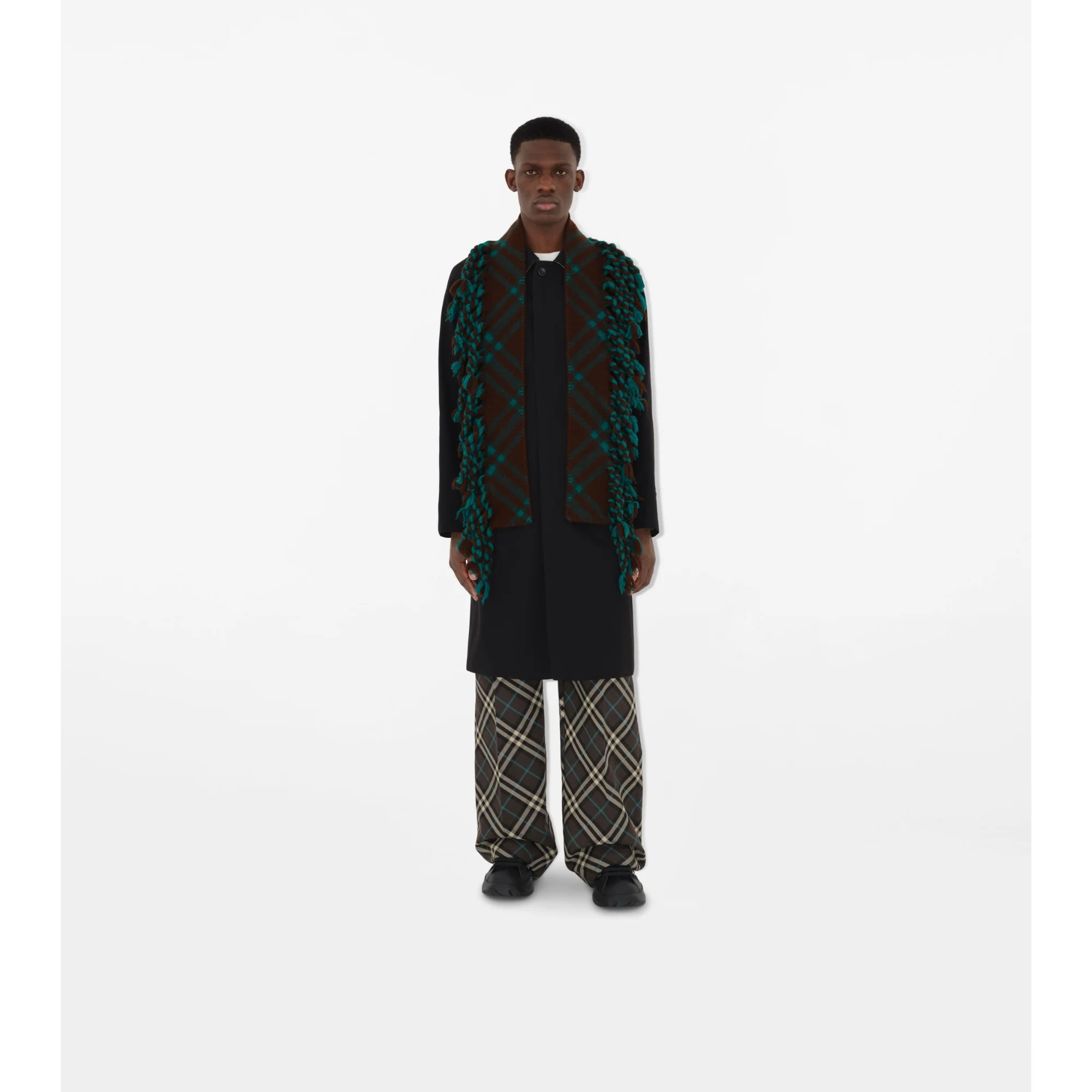 Skinny Check Wool Scarf - Snug - Image 5