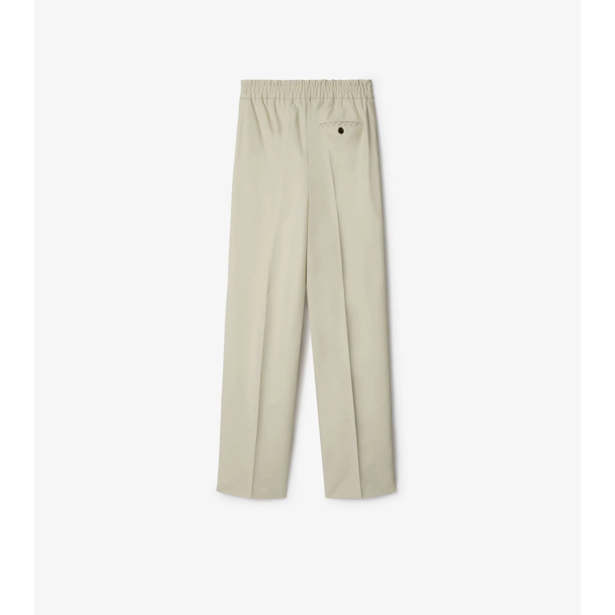 Cotton Blend Trousers - Plaster - Image 5