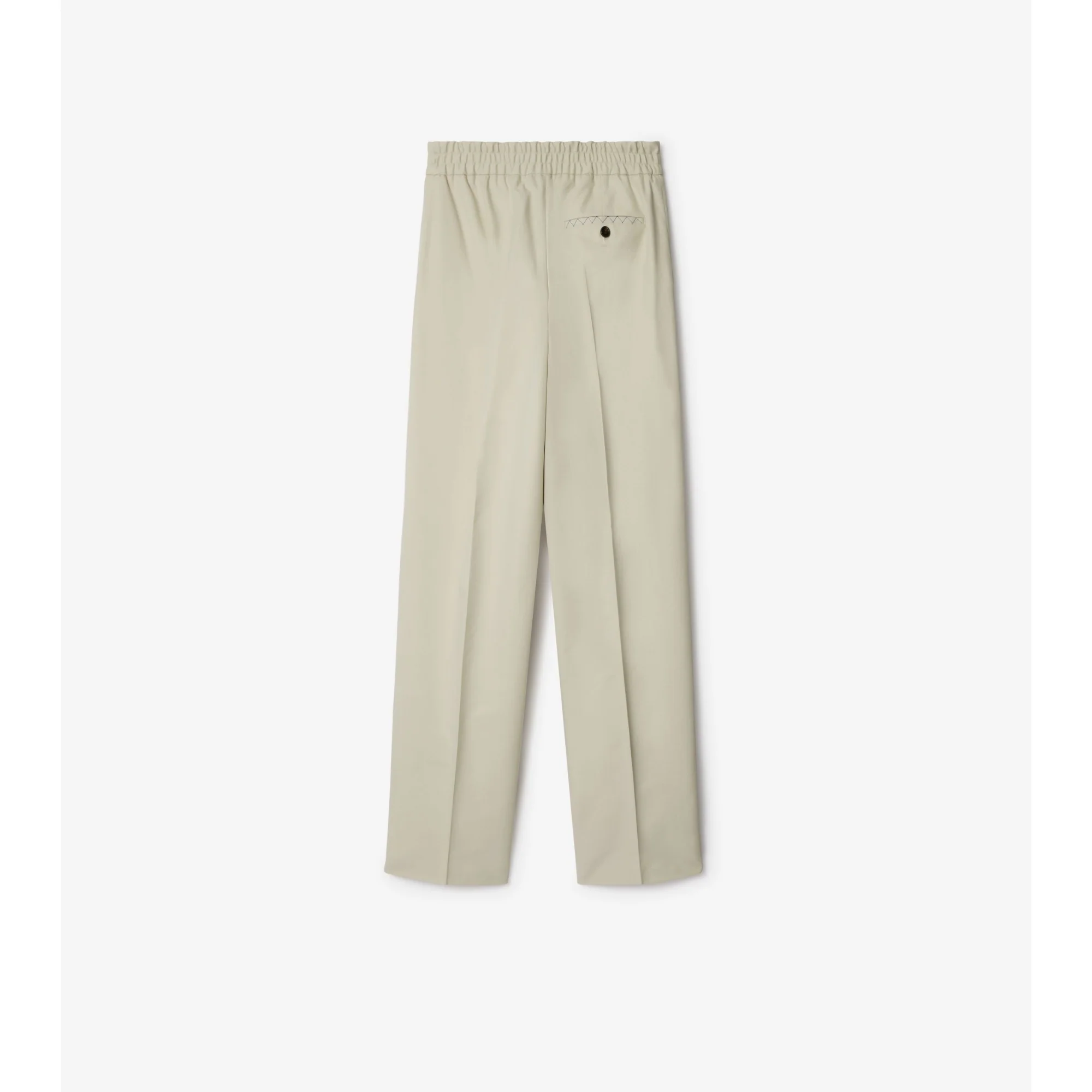 Cotton Blend Trousers - Plaster - Image 5