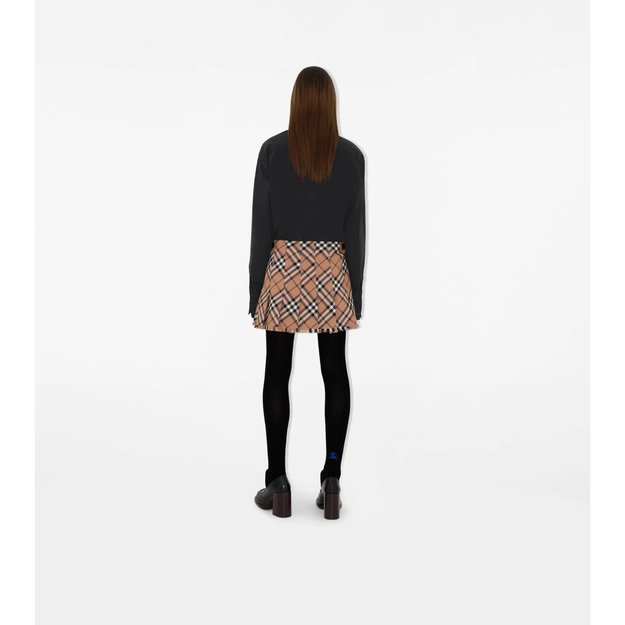 Check Wool Blend Mini Kilt - Linden IP Check - Image 4