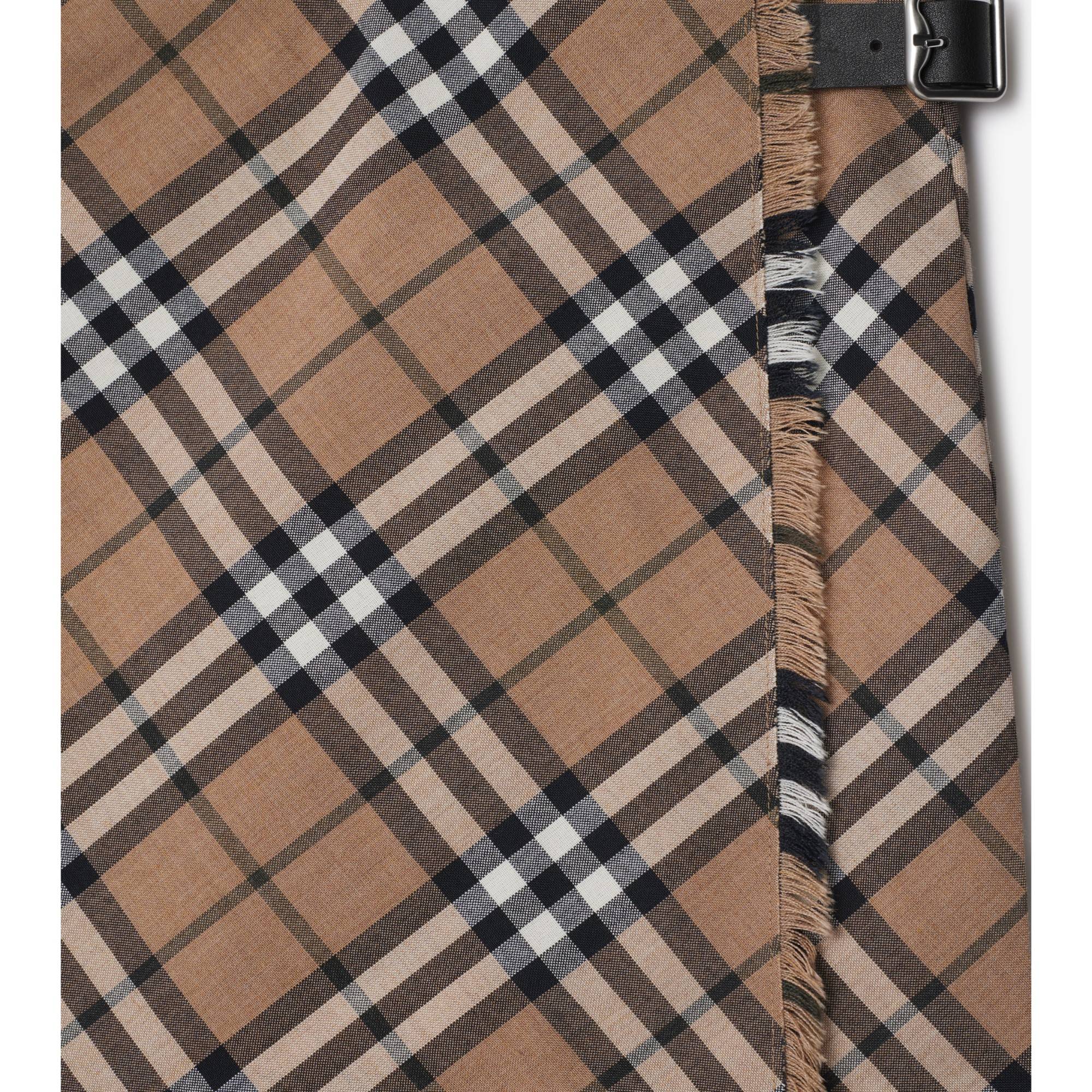 Check Wool Blend Mini Kilt - Linden IP Check - Image 6