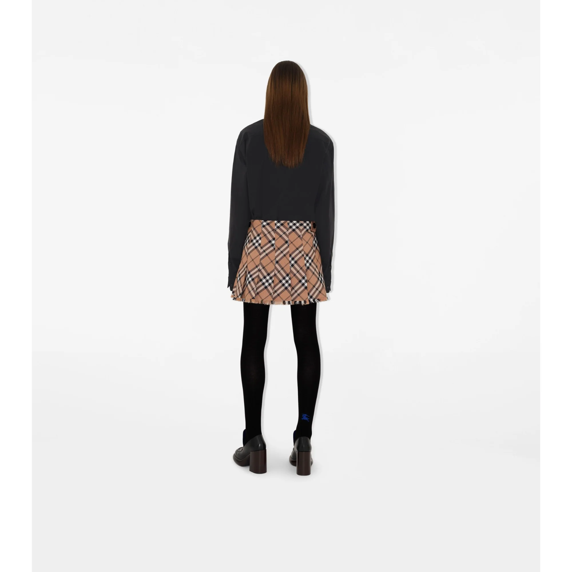 Check Wool Blend Mini Kilt - Linden IP Check - Image 4