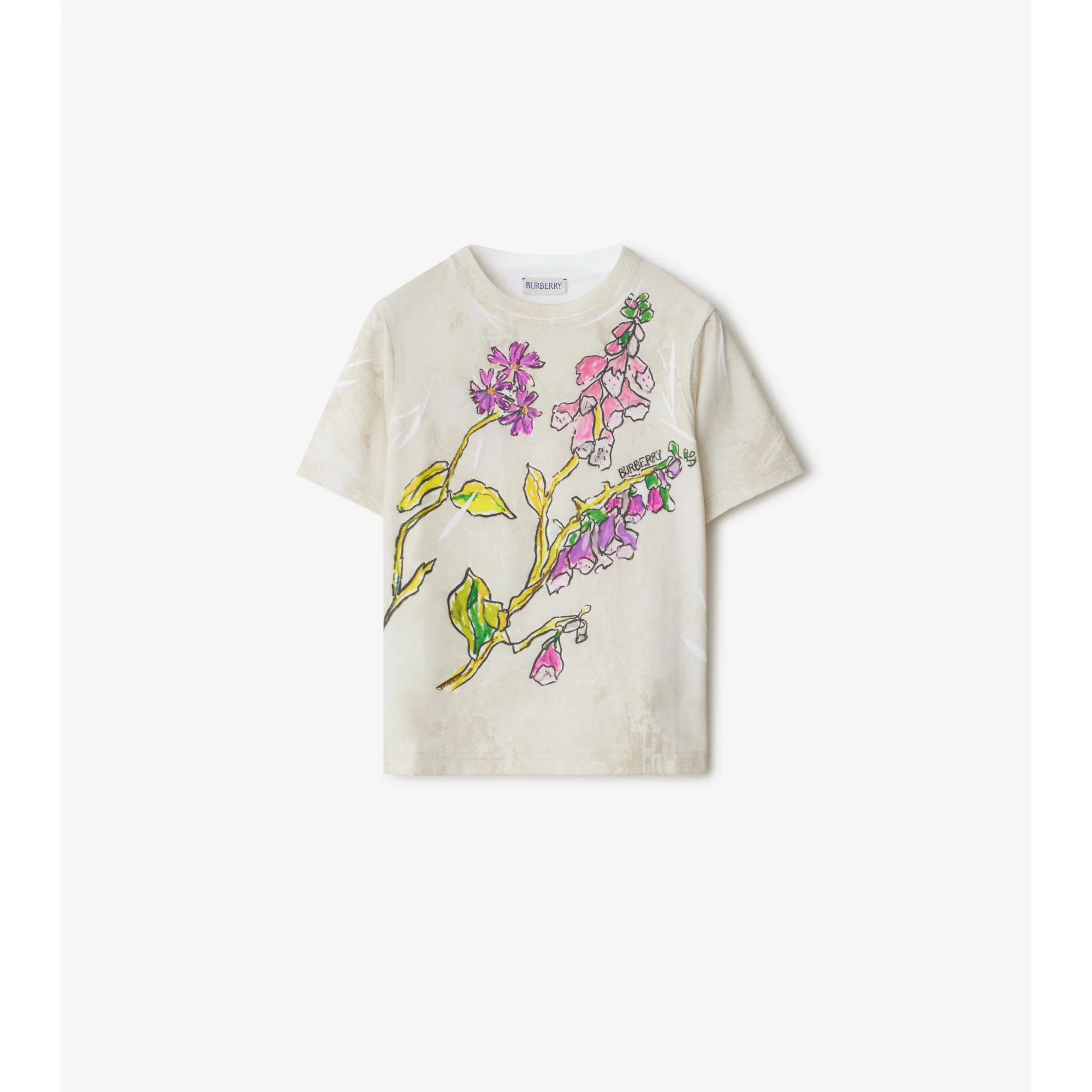 Foxglove Cotton T-shirt - Calico IP Pattern