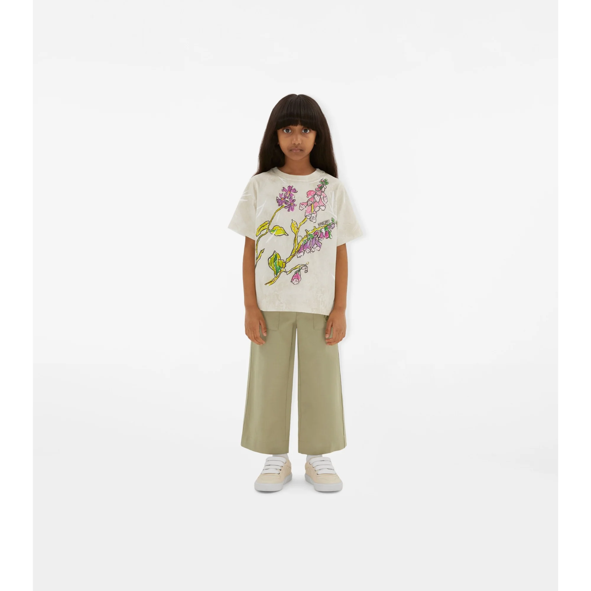 Foxglove Cotton T-shirt - Calico IP Pattern - Image 2