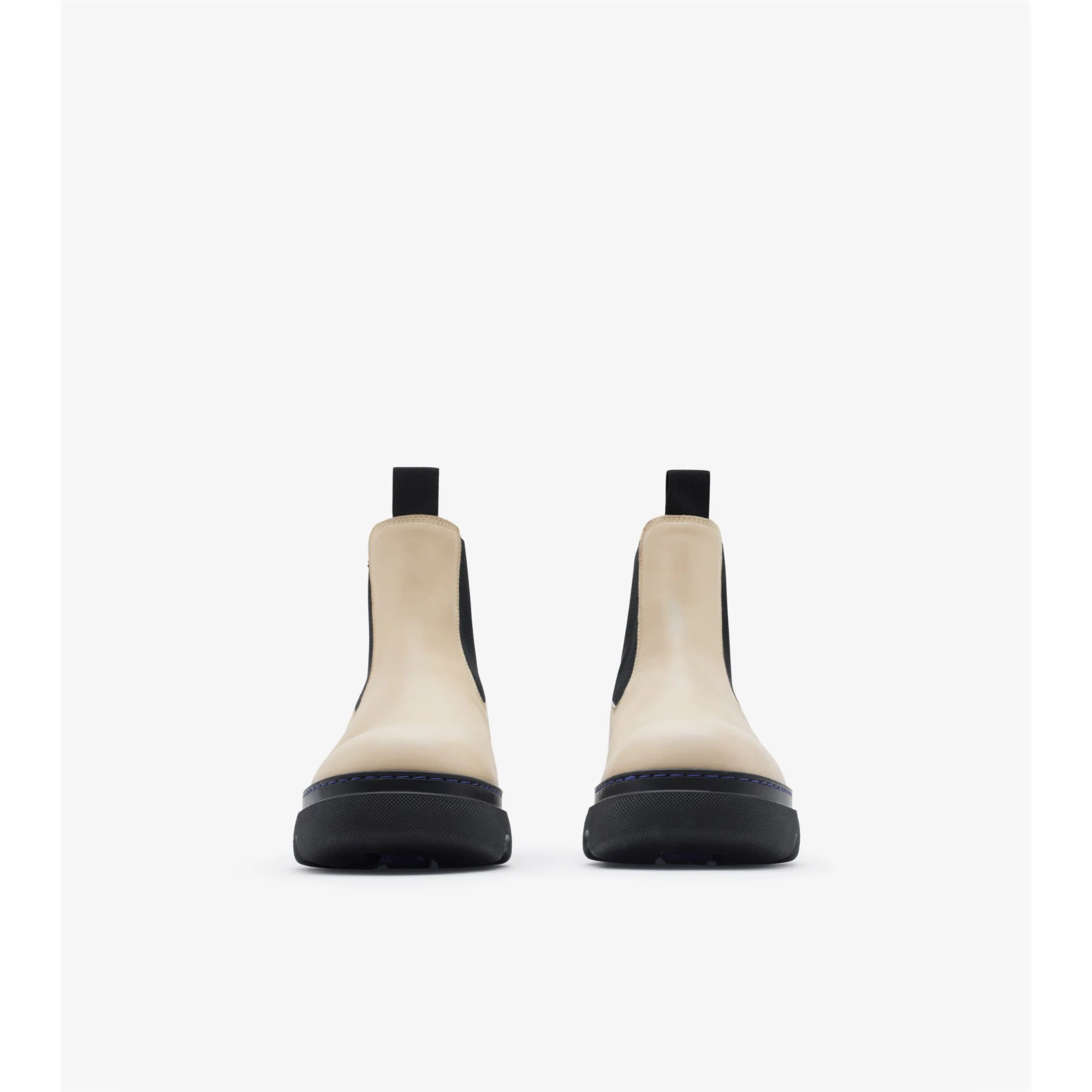 Leather Creeper Low Chelsea Boots - Plaster - Image 3