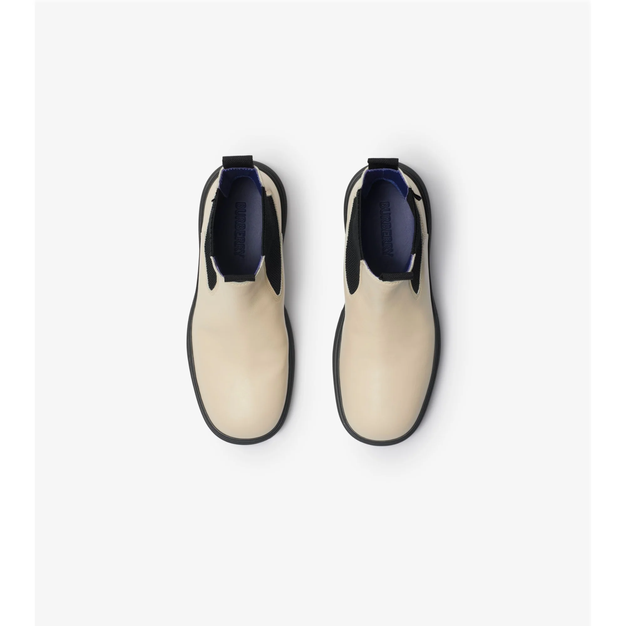 Leather Creeper Low Chelsea Boots - Plaster - Image 5