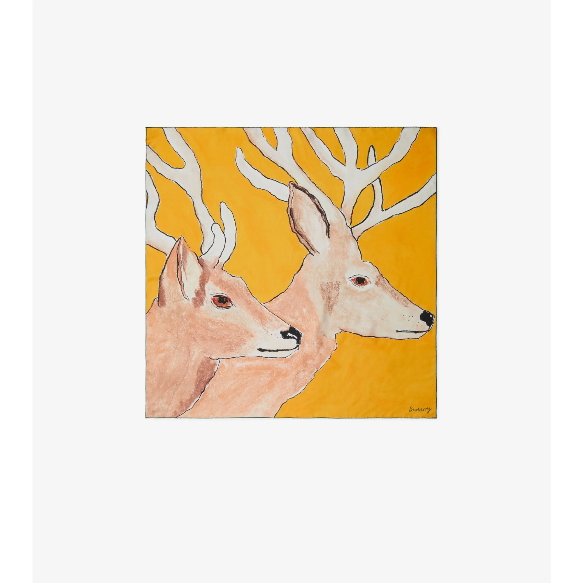 Stag Silk Scarf - Wasp - Image 4