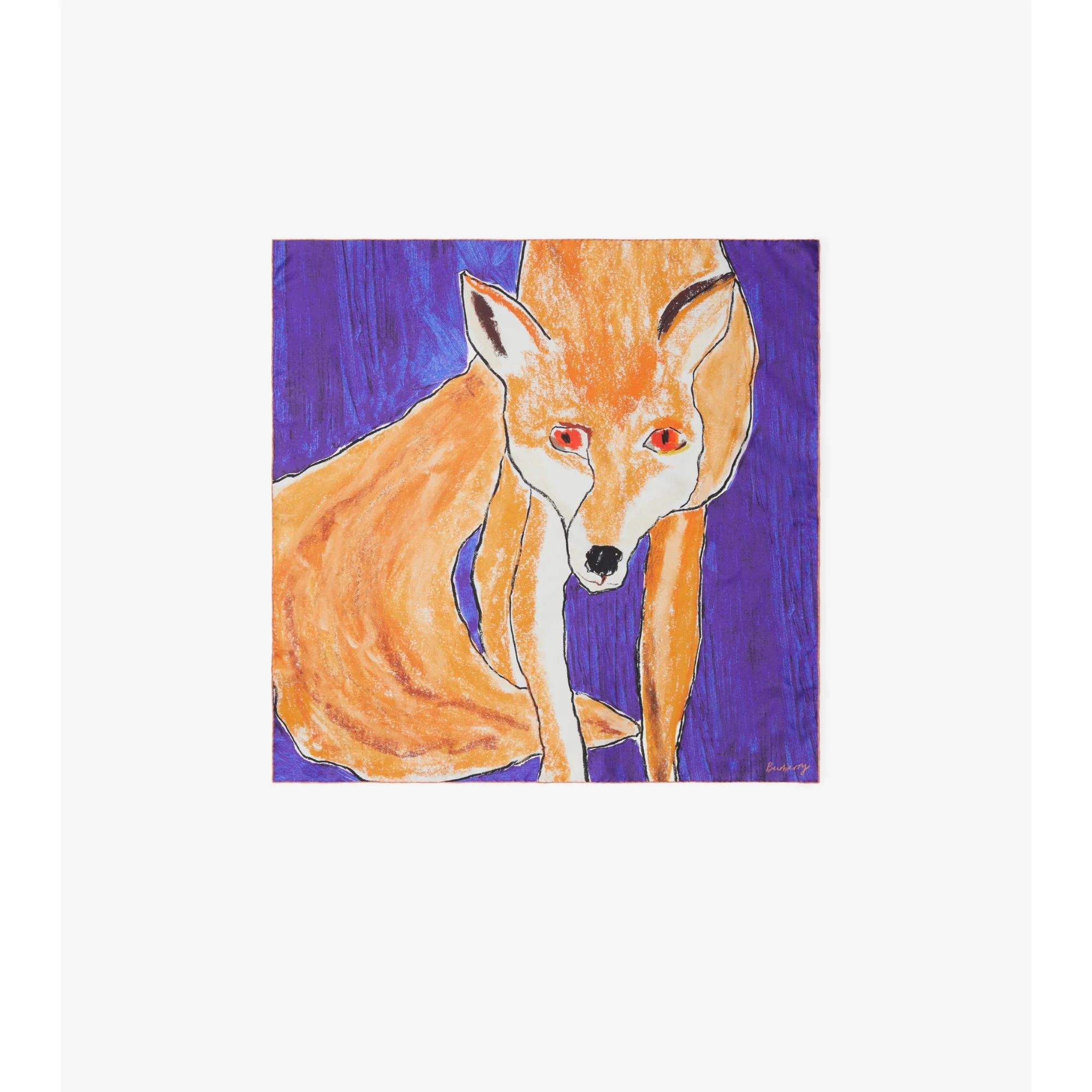 Fox Silk Scarf - Ribbon - Image 5