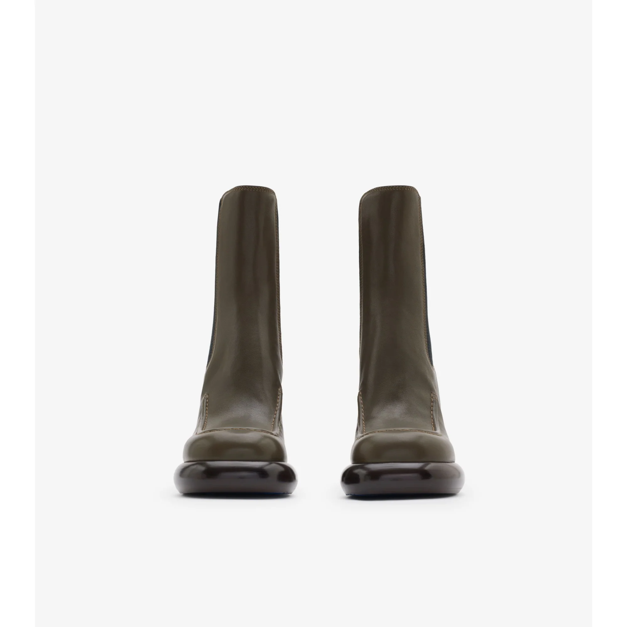 Leather Wedge Chelsea Boots - Loch - Image 3