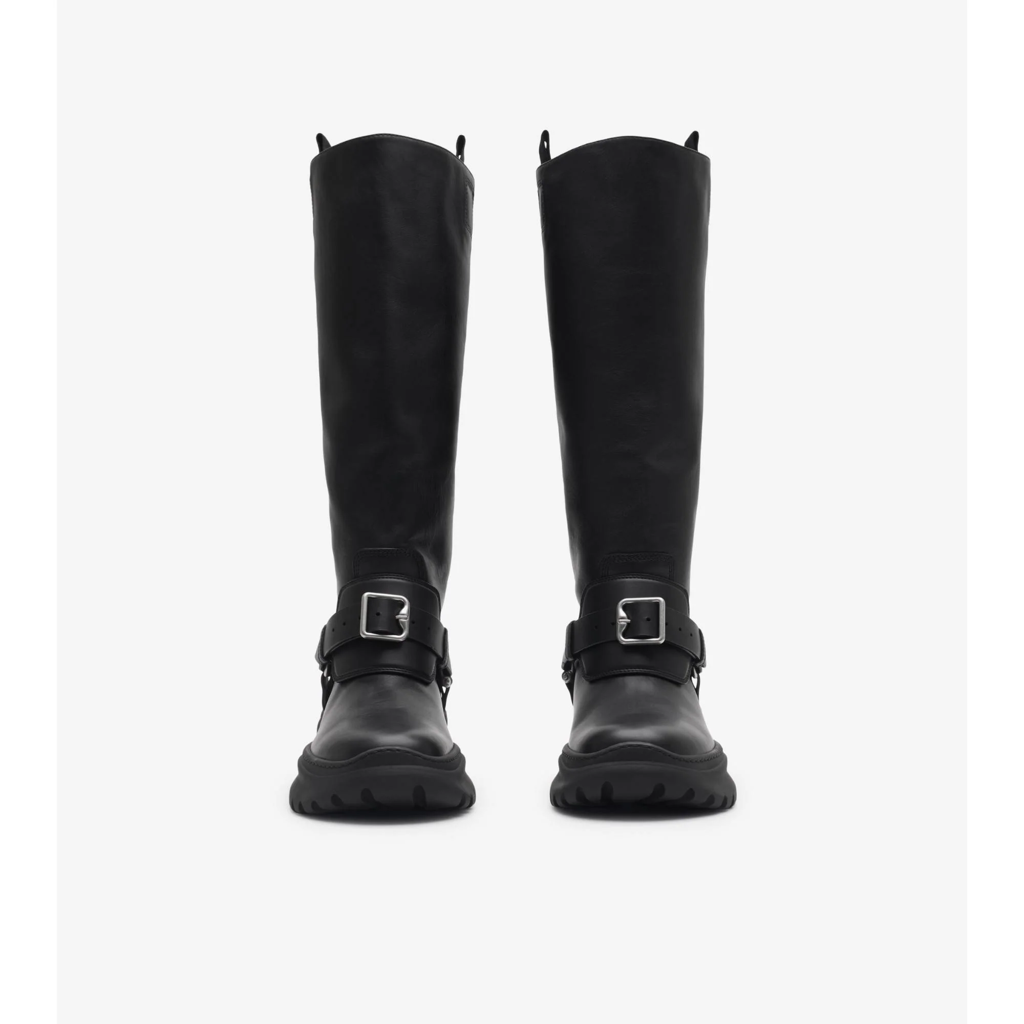 Leather Stomp High Bootsâ€‹ - Black - Image 3