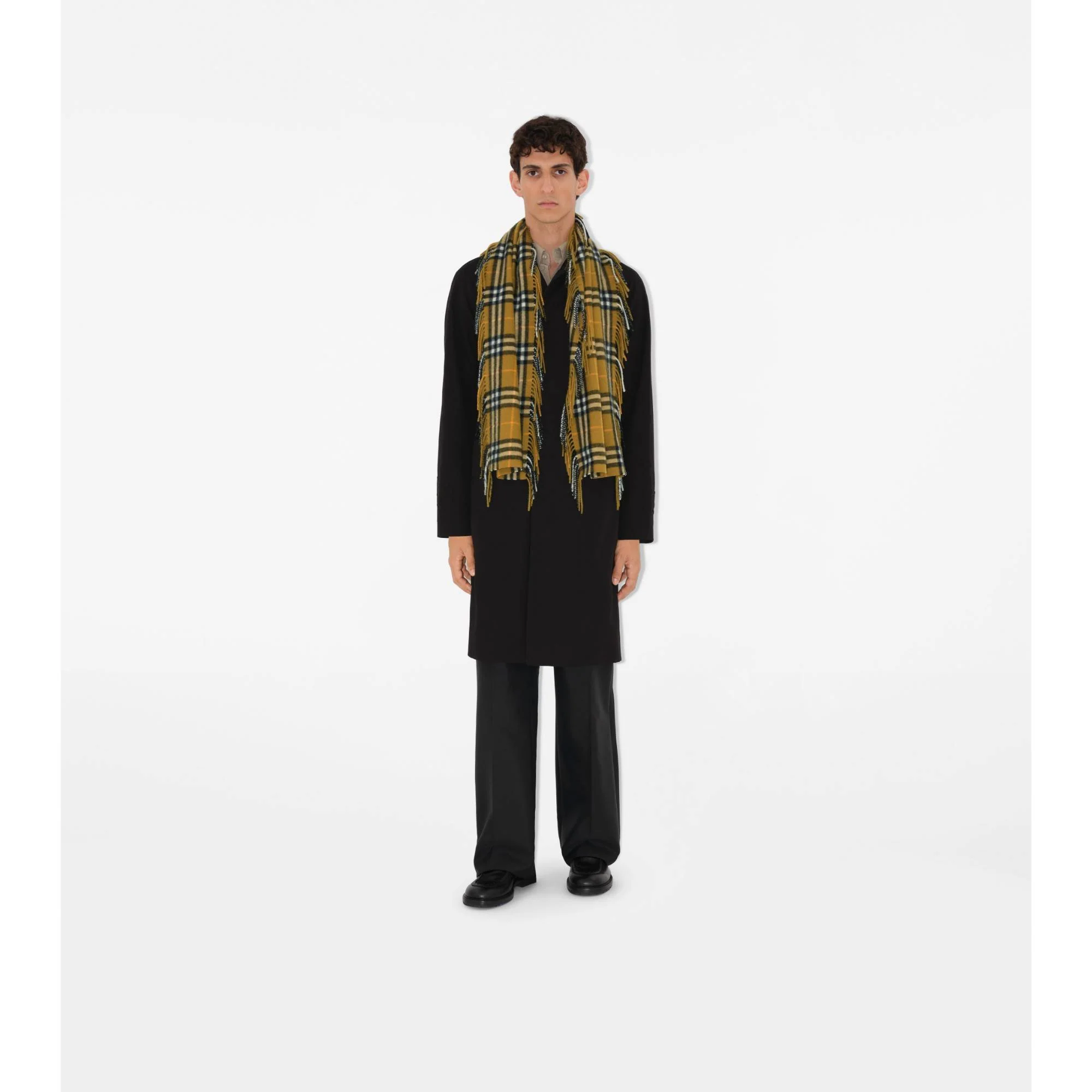 Check Cashmere Happy Scarf - Oxide - Image 5