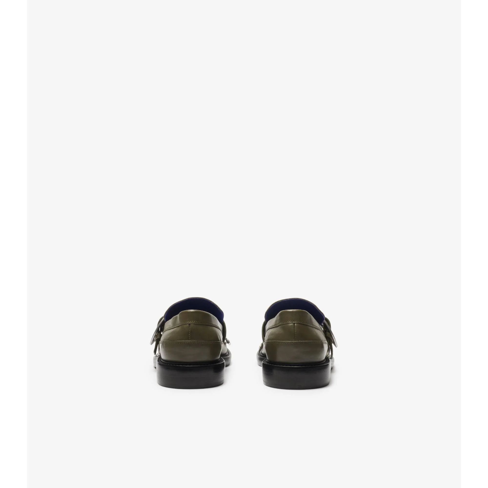 Leather Cobble Fringe Loafers - Loch - Image 5