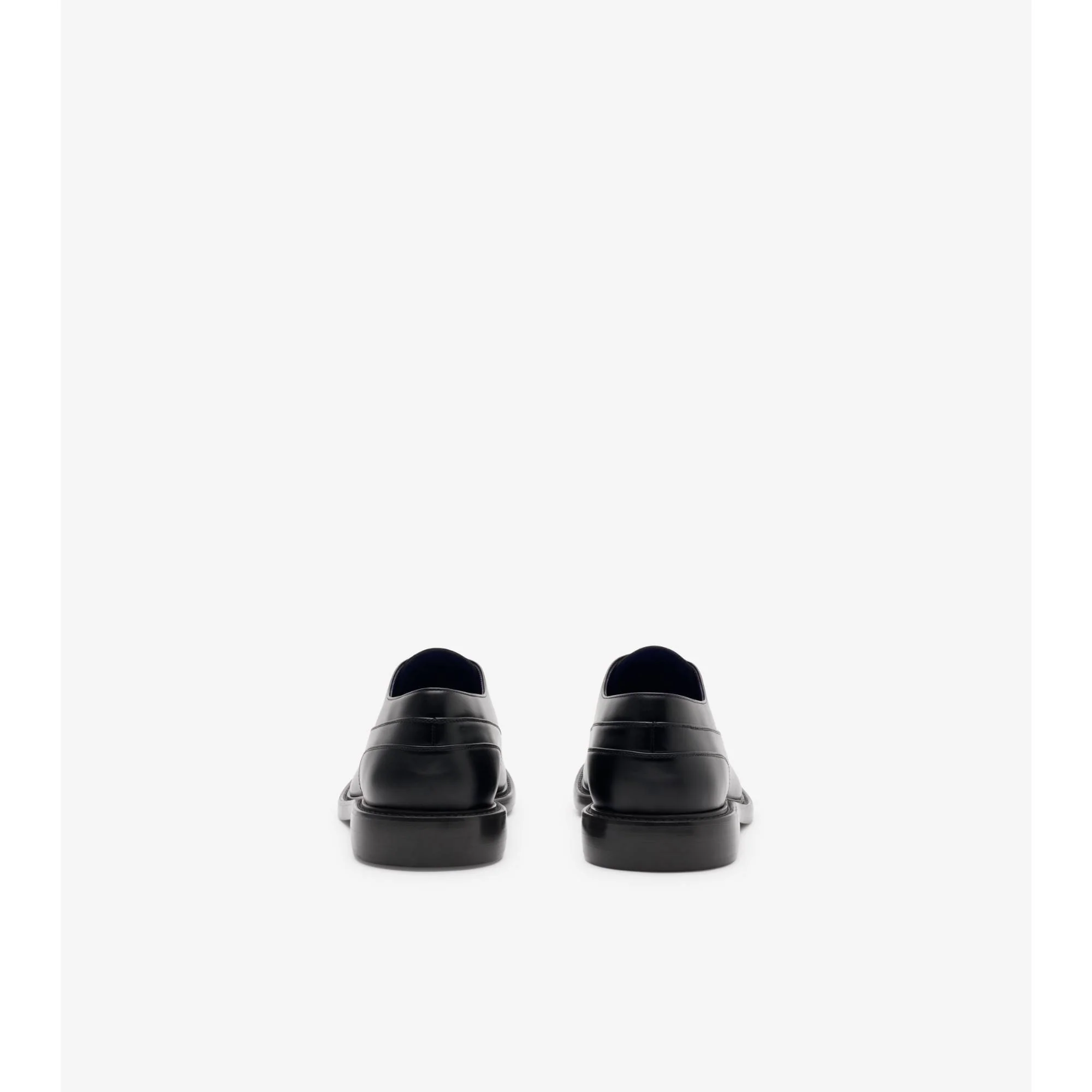 Leather Cobble Oxford Shoes - Black - Image 4