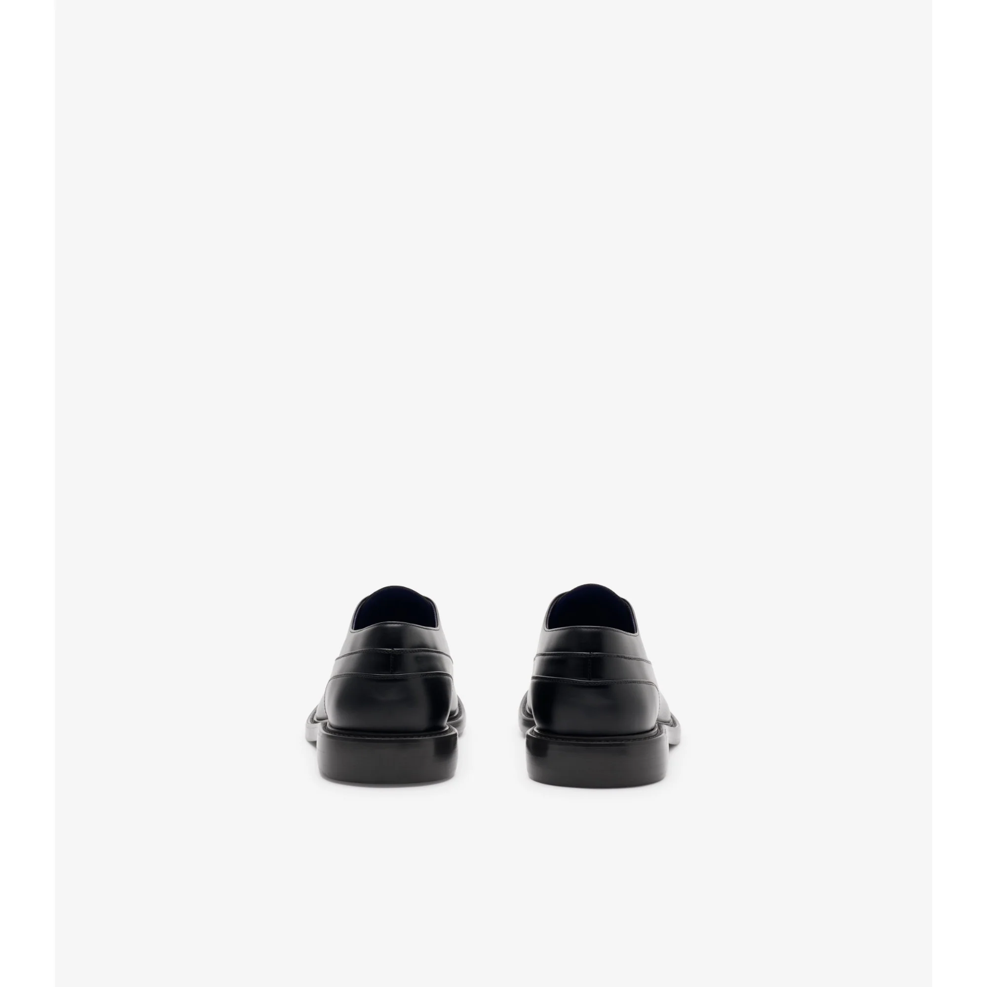 Leather Cobble Oxford Shoes - Black - Image 4