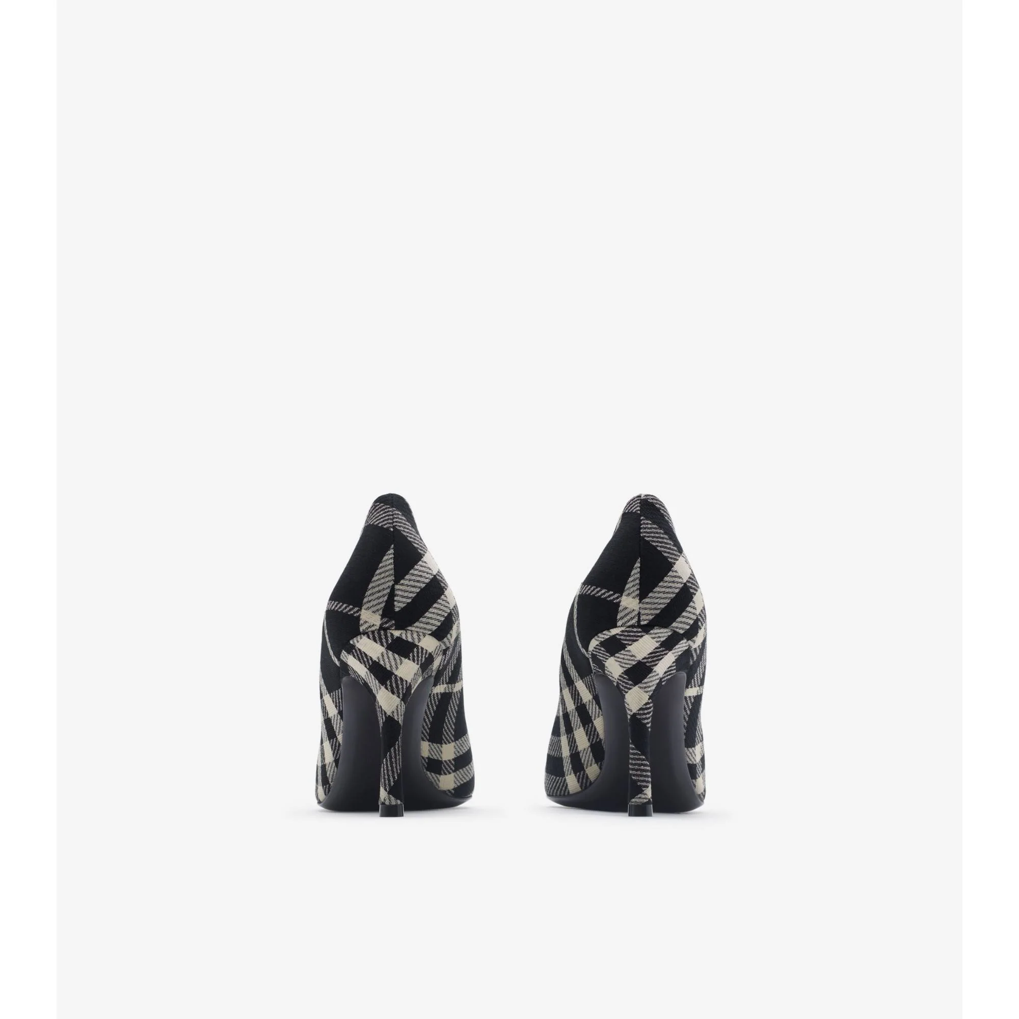 Check Baby High Pumps - Black/Calico IP Check - Image 4