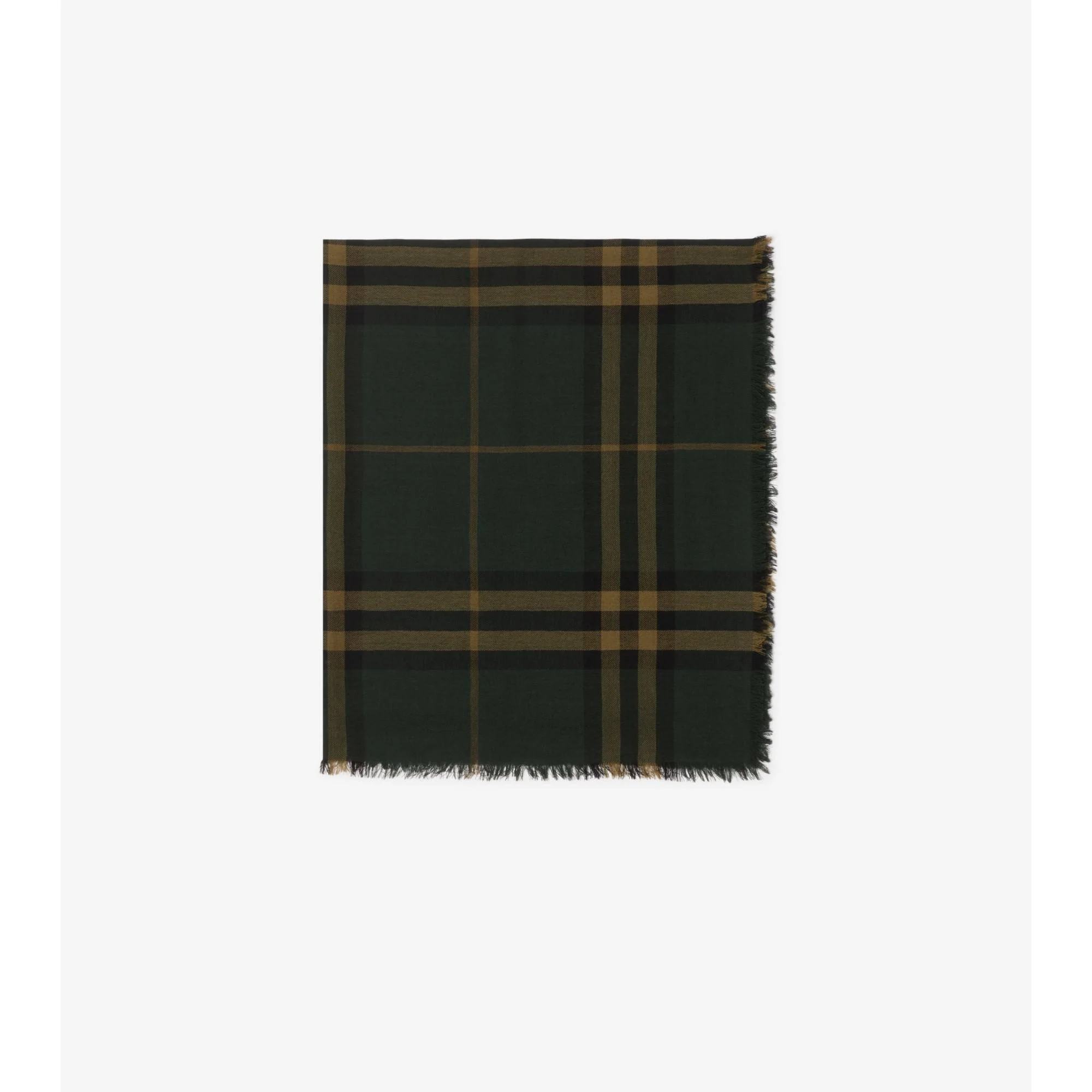 Check Wool Scarf - Shadow - Image 3