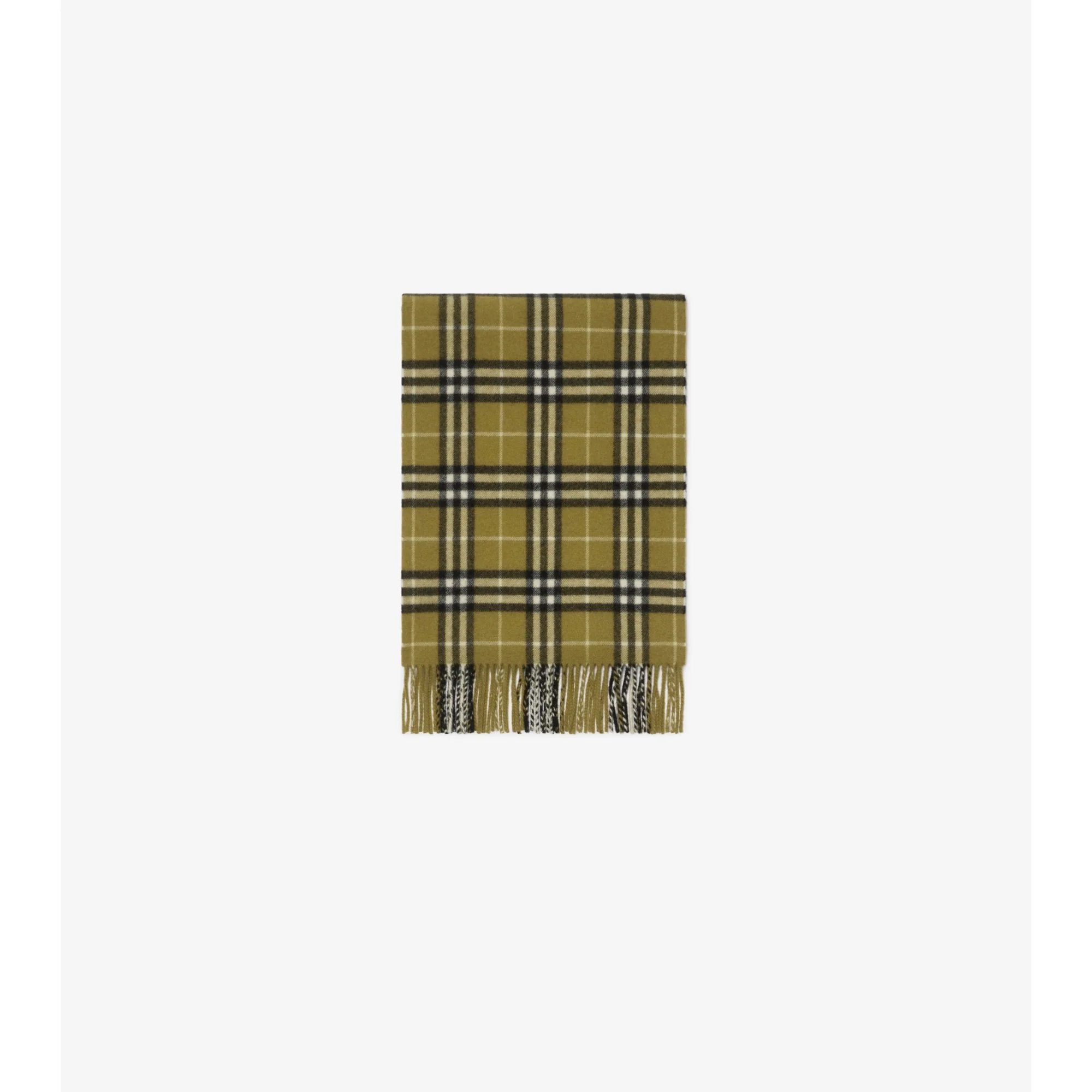 Check Cashmere Scarf - Acre - Image 4