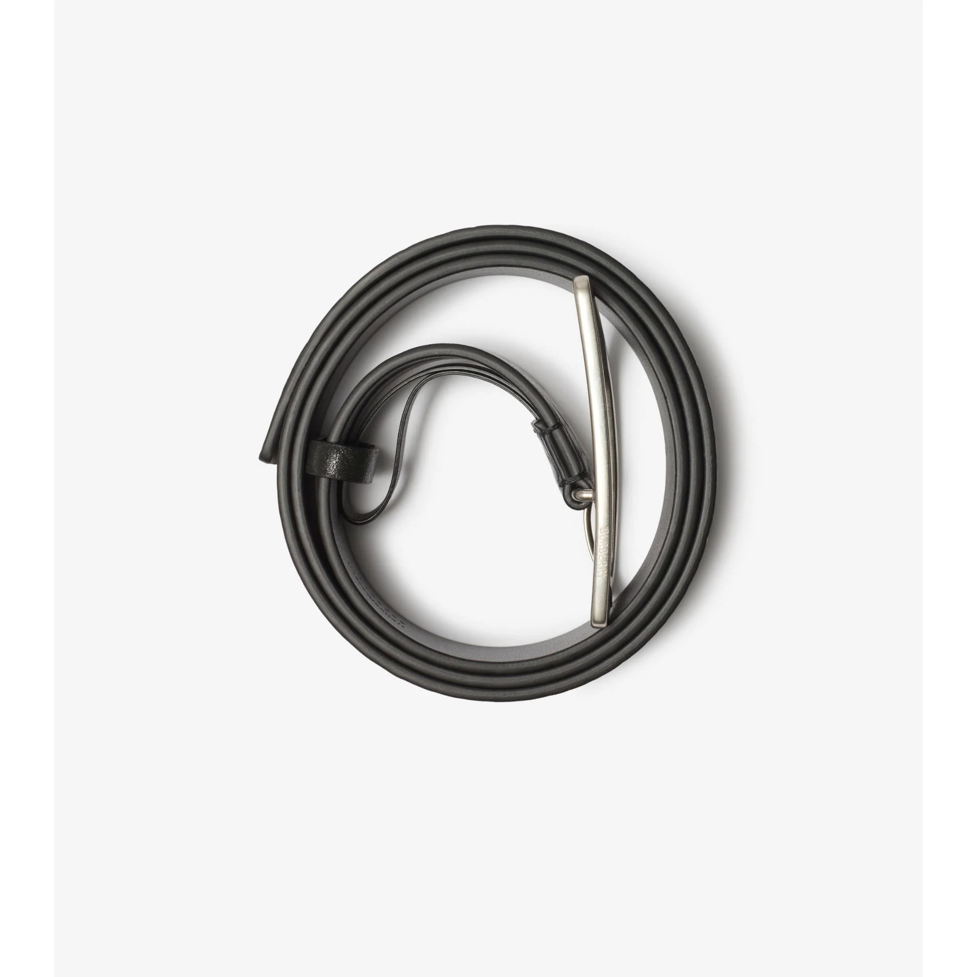 Leather Shield Belt - Slate - Image 3