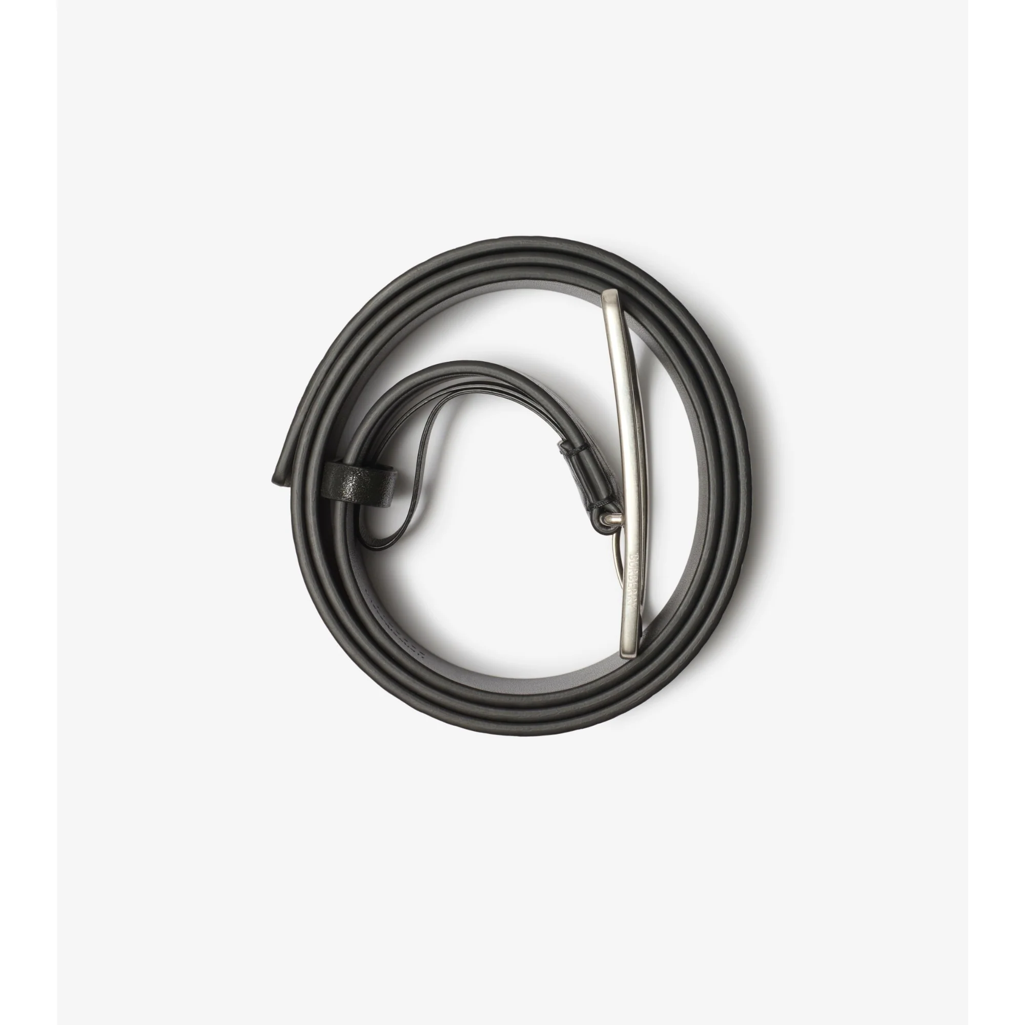 Leather Shield Belt - Slate - Image 3