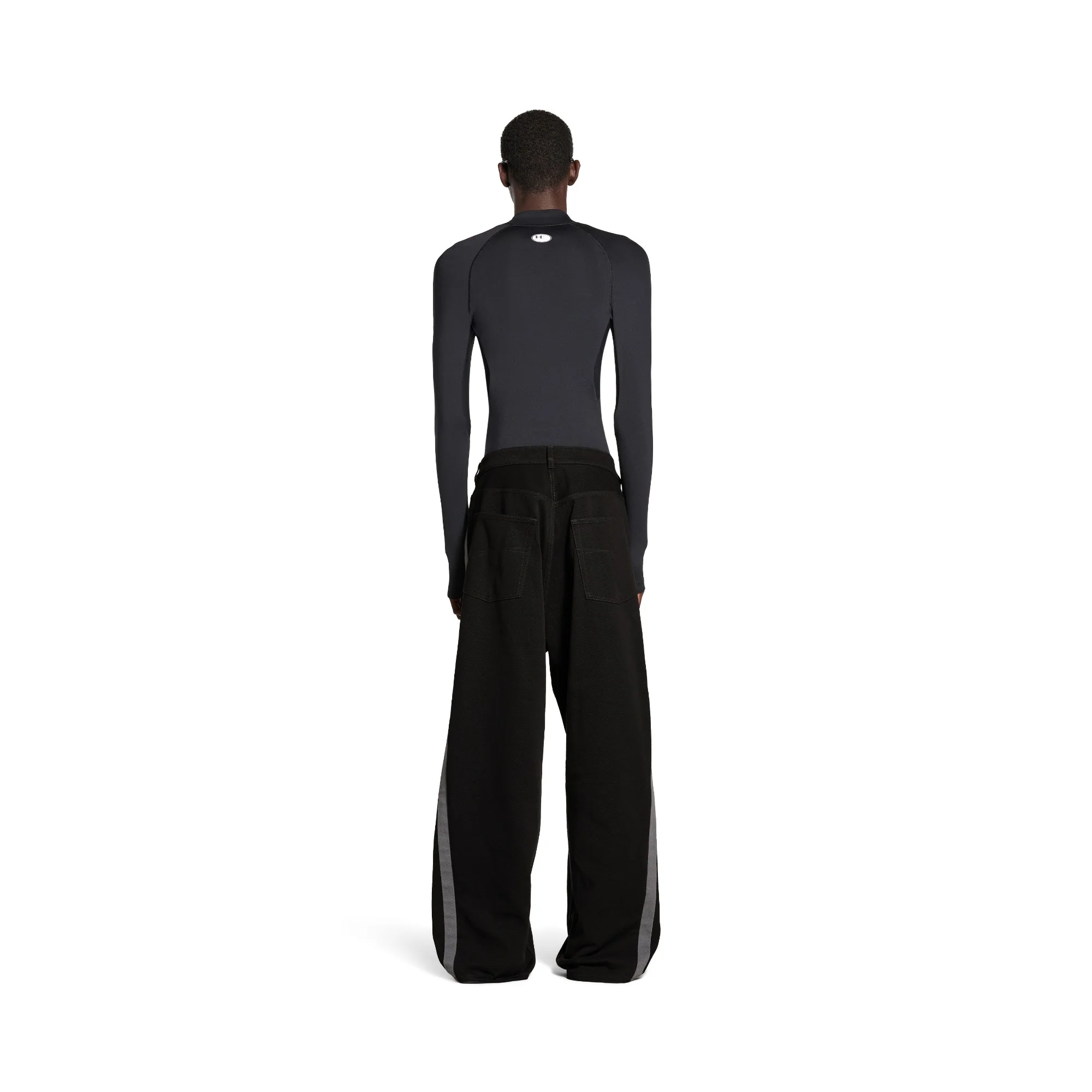 Tracksuit Denim Pants - Black - Image 4