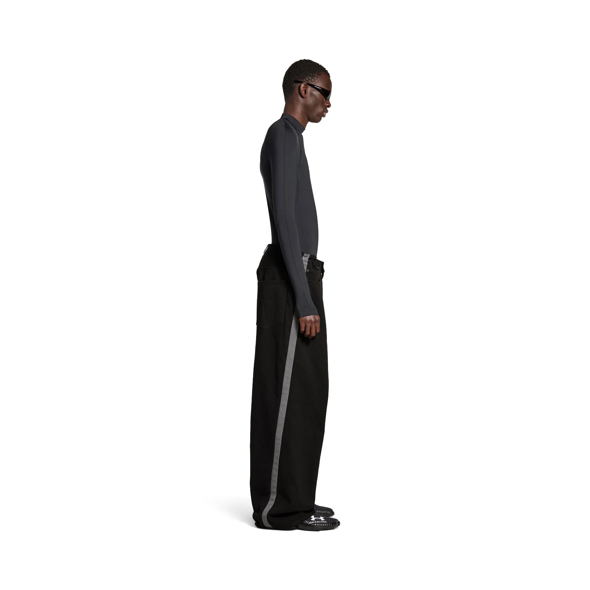Tracksuit Denim Pants - Black - Image 5