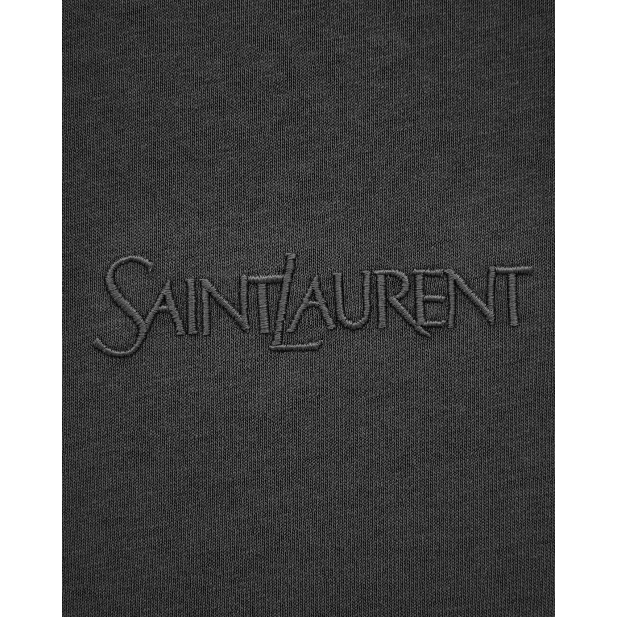 T Shirt Round Collar Manches Court - Noir Blanchi - Image 4