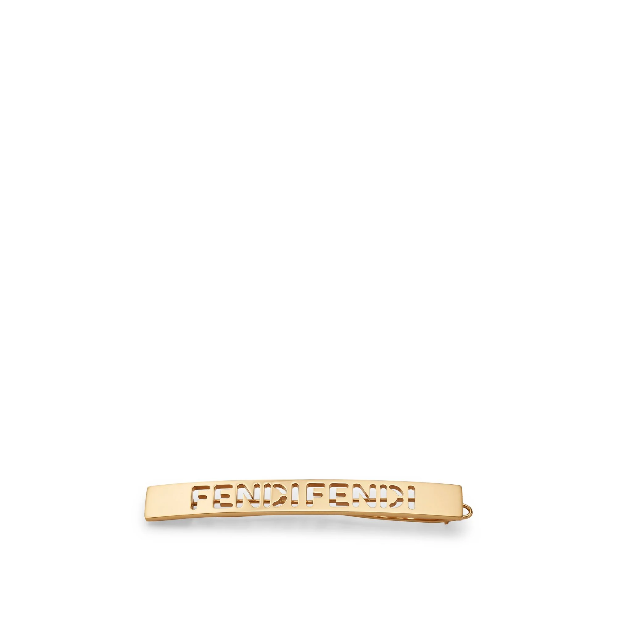 Women's Fendi Cut Out Hair Clip - Soft Gold