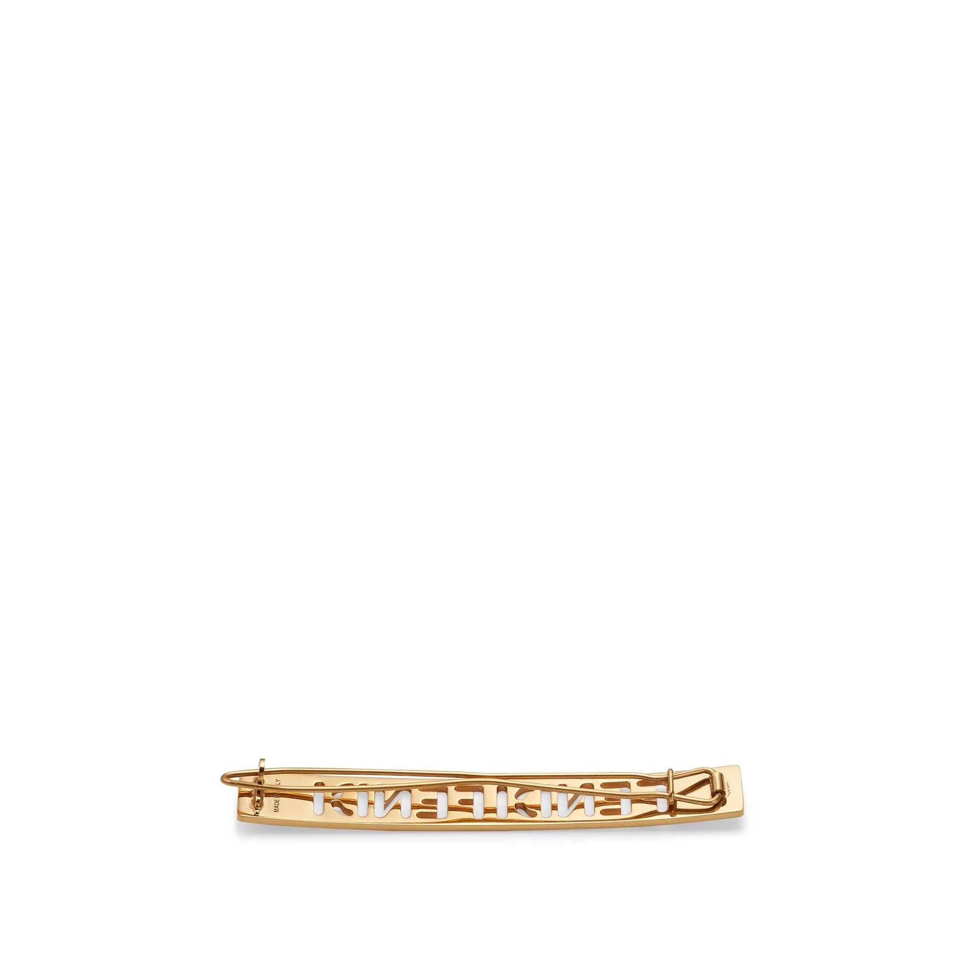 Women's Fendi Cut Out Hair Clip - Soft Gold - Image 2