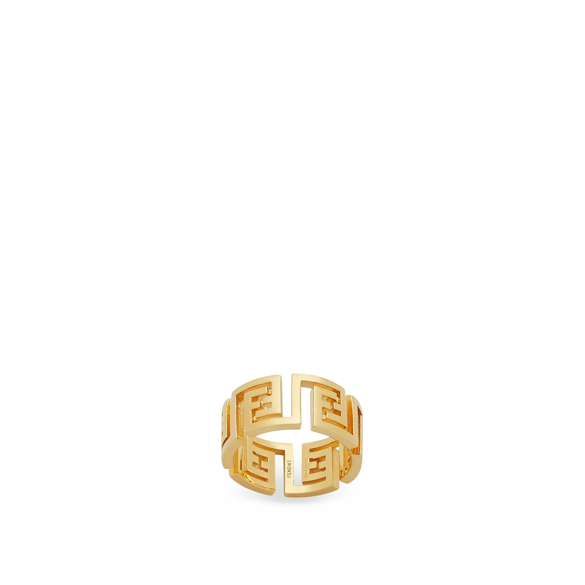 Women's Seasonal Capsule FF Micro Greek Ring - Soft Gold