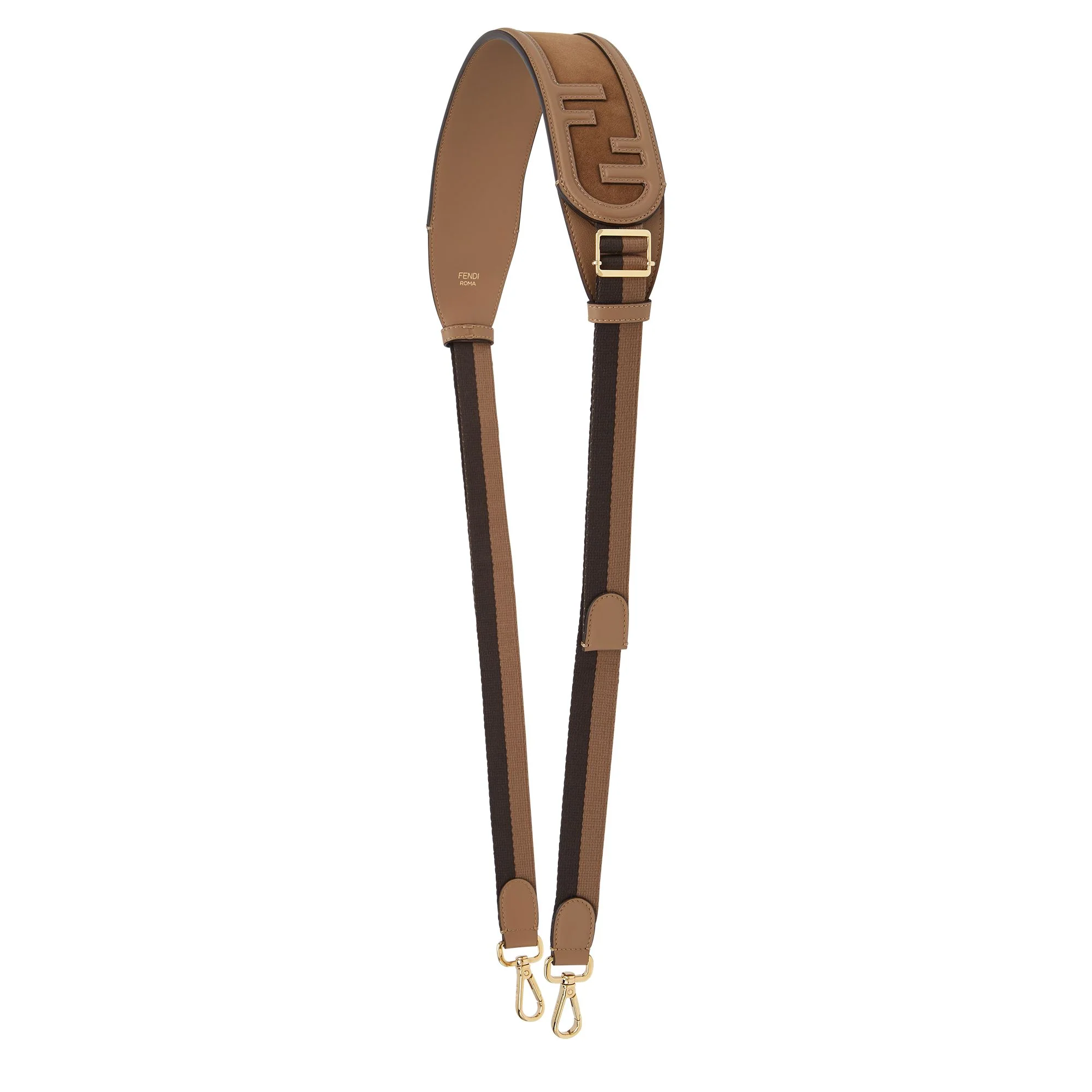 Women's Fendi O'Lock Mini Strap Fendi O Lock - Sand + Rovere + Soft Gold