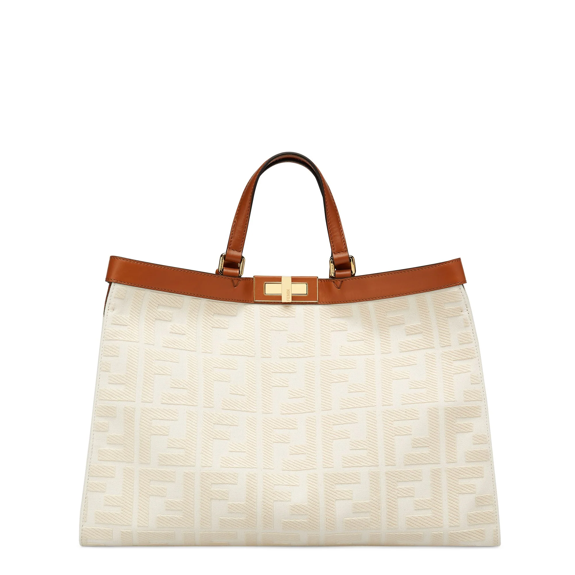 Women's Shopper X-Tote Medium - Natural + Leather + Soft Gold