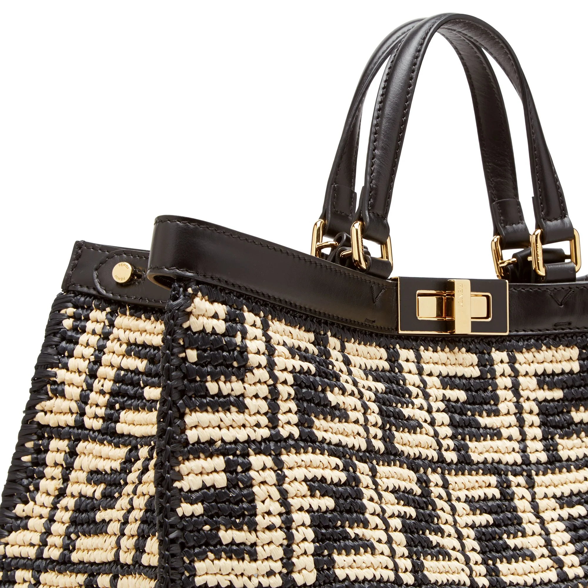 Women's Shopper X-Tote Medium - Black + Natural + Soft Gold - Image 5
