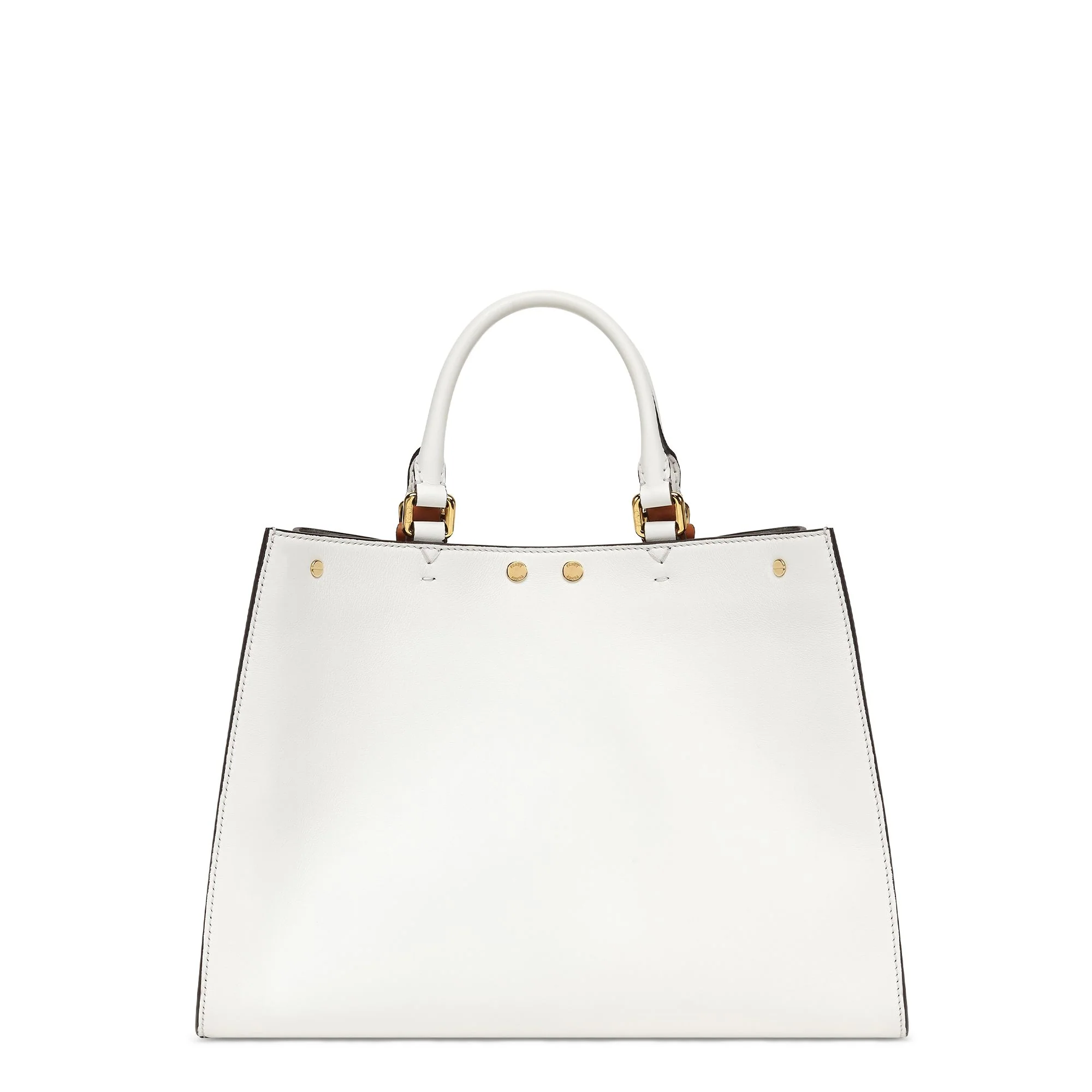 Women's Shopper X-Tote Small - Ice White + Brandy + Soft Gold - Image 3