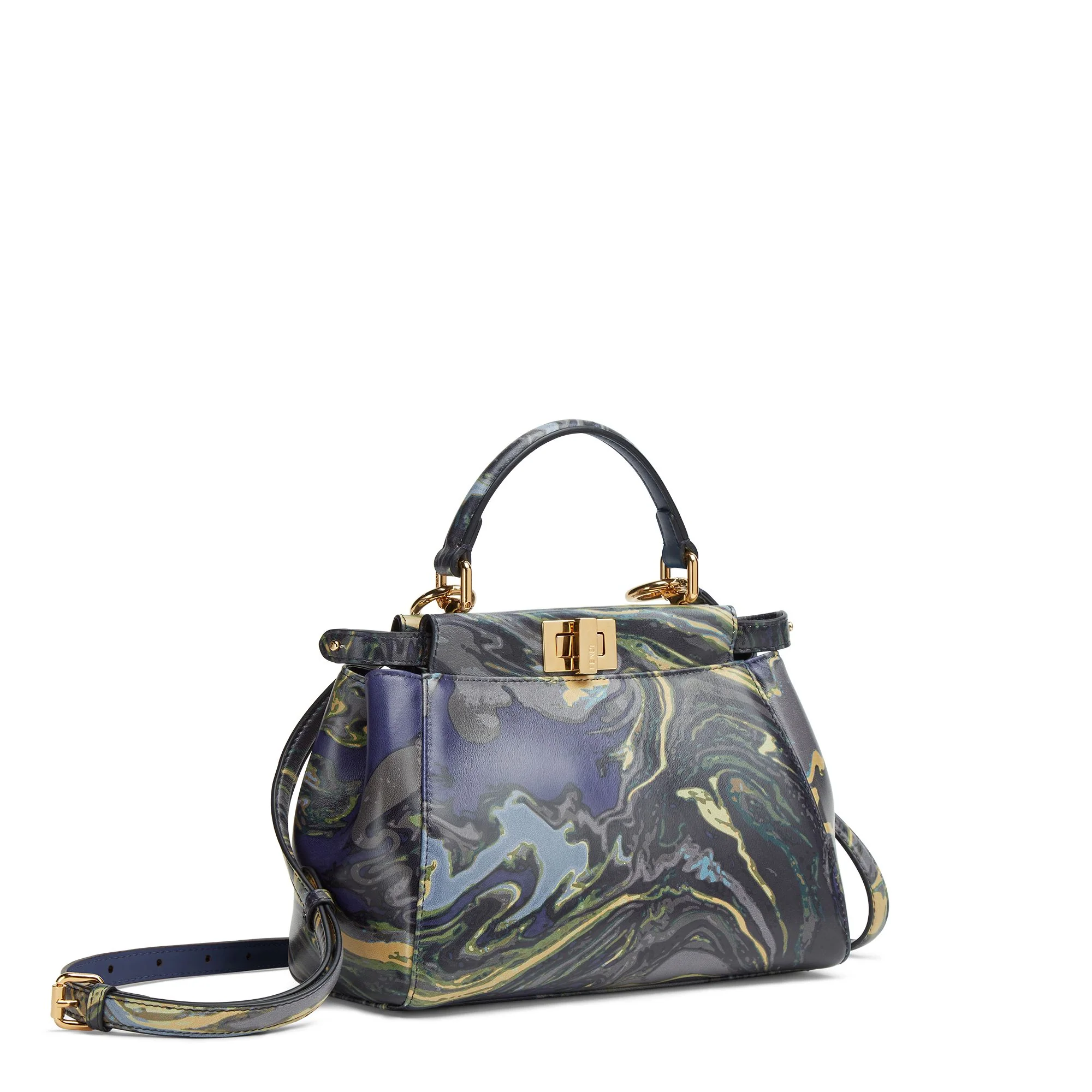 Women's Peekaboo Mini - Blue + Multicolor + Soft Gold - Image 2