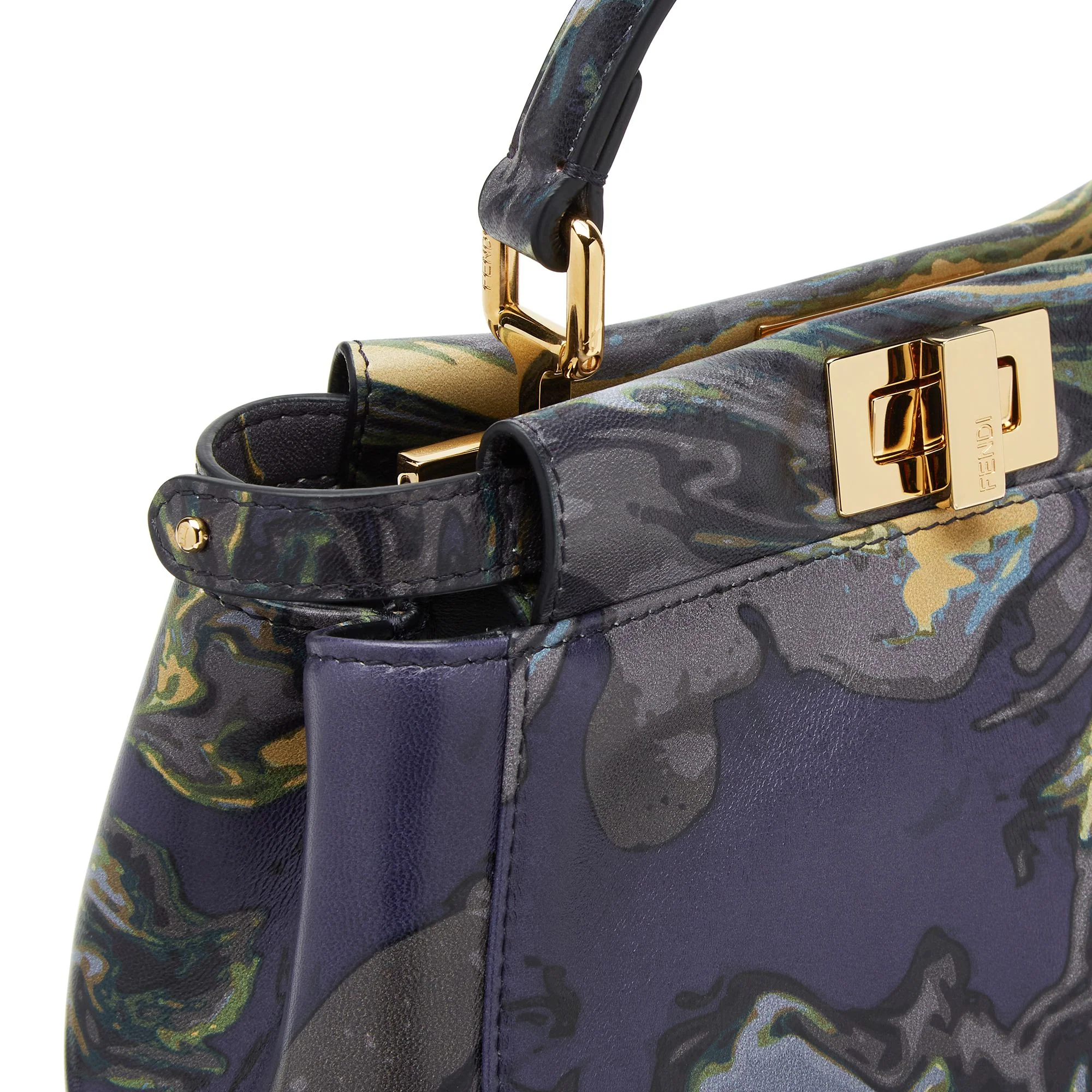 Women's Peekaboo Mini - Blue + Multicolor + Soft Gold - Image 5