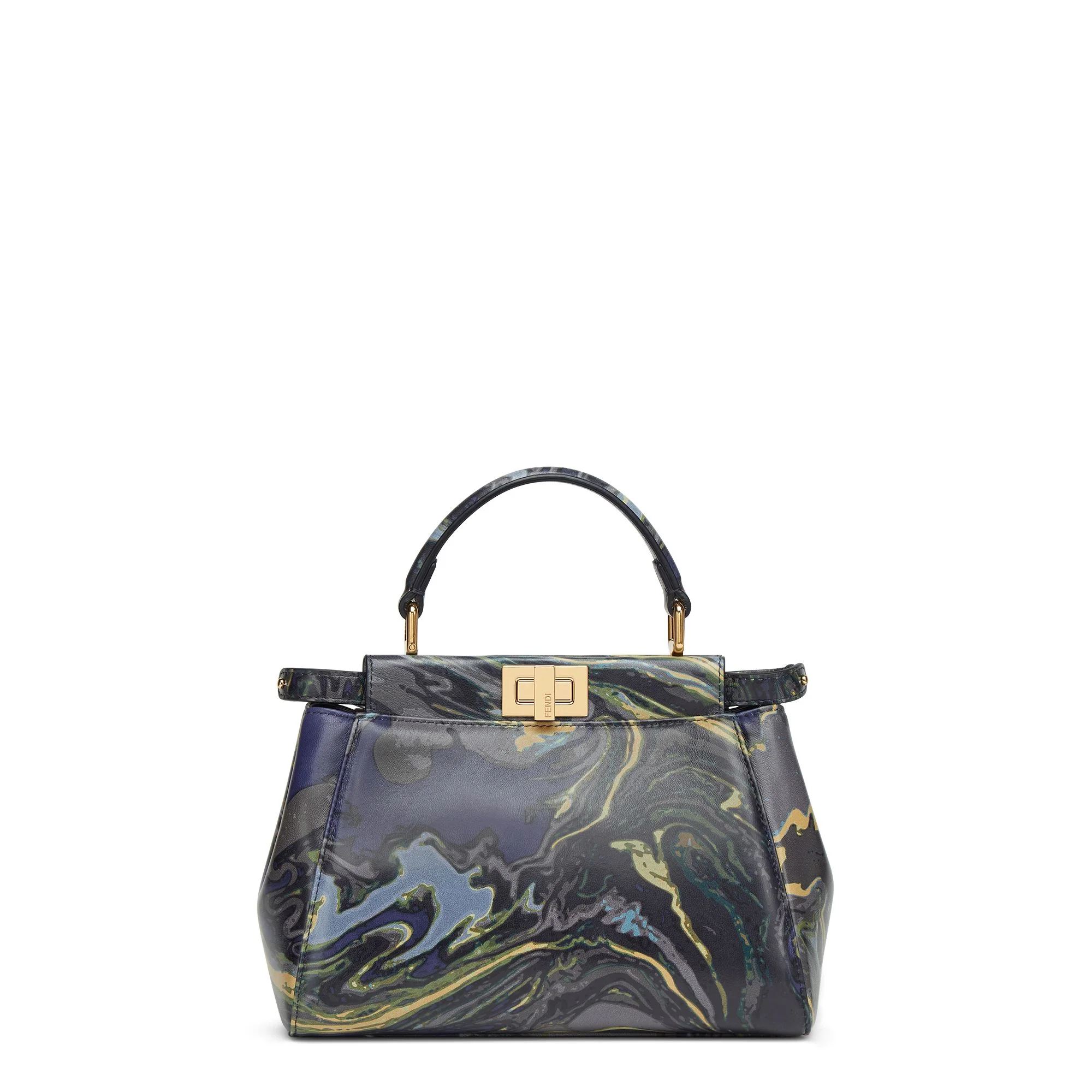 Women's Peekaboo Mini - Blue + Multicolor + Soft Gold