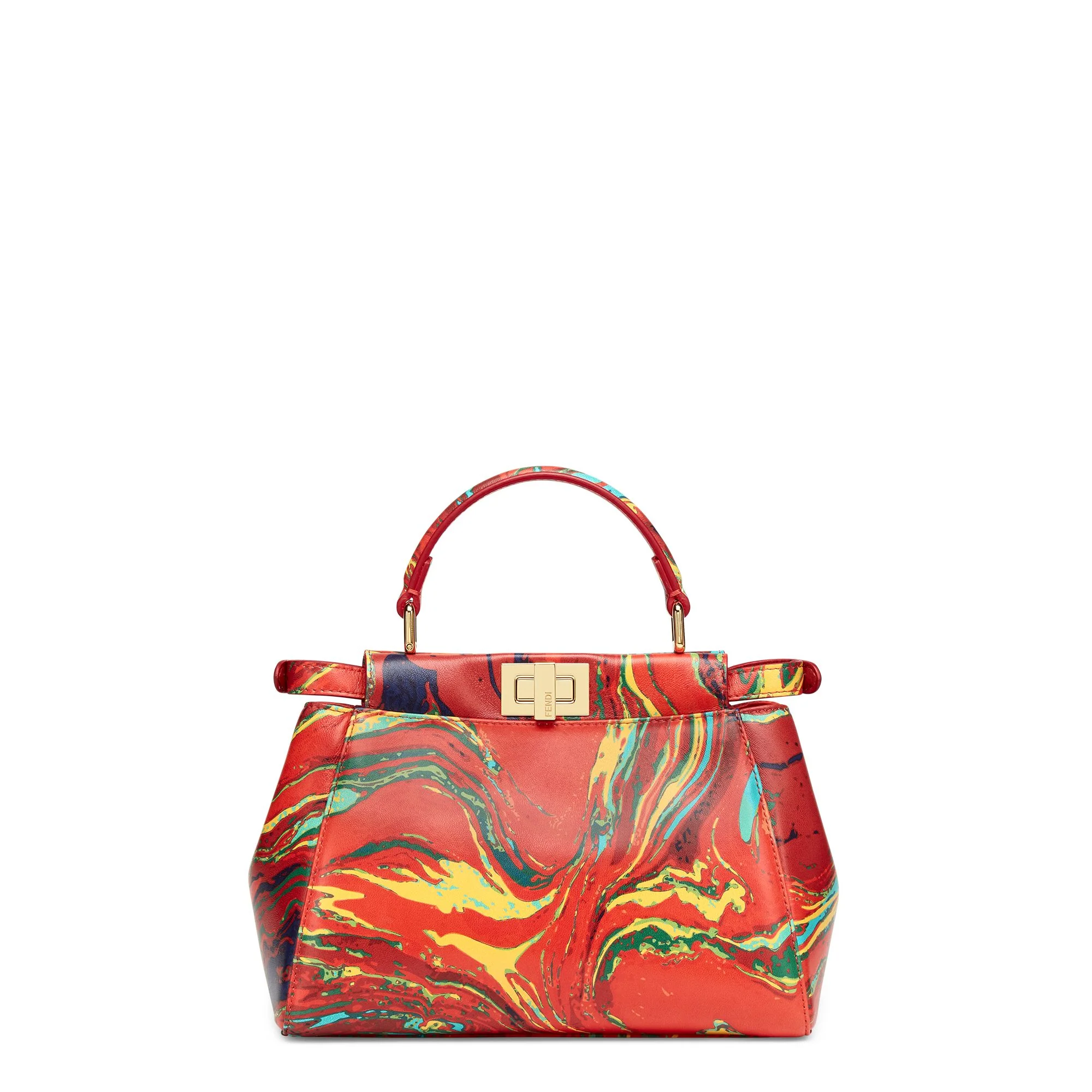 Women's Peekaboo Mini - Red + Multicolour + Soft Gold - Image 3