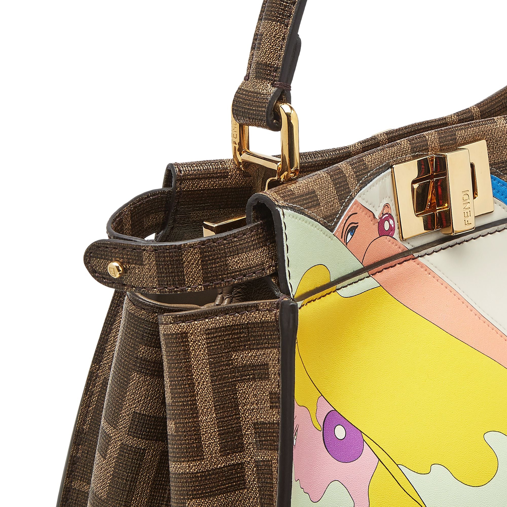 Women's Peekaboo Mini - Mogano Milk + Multicolor + Soft Gold - Image 5
