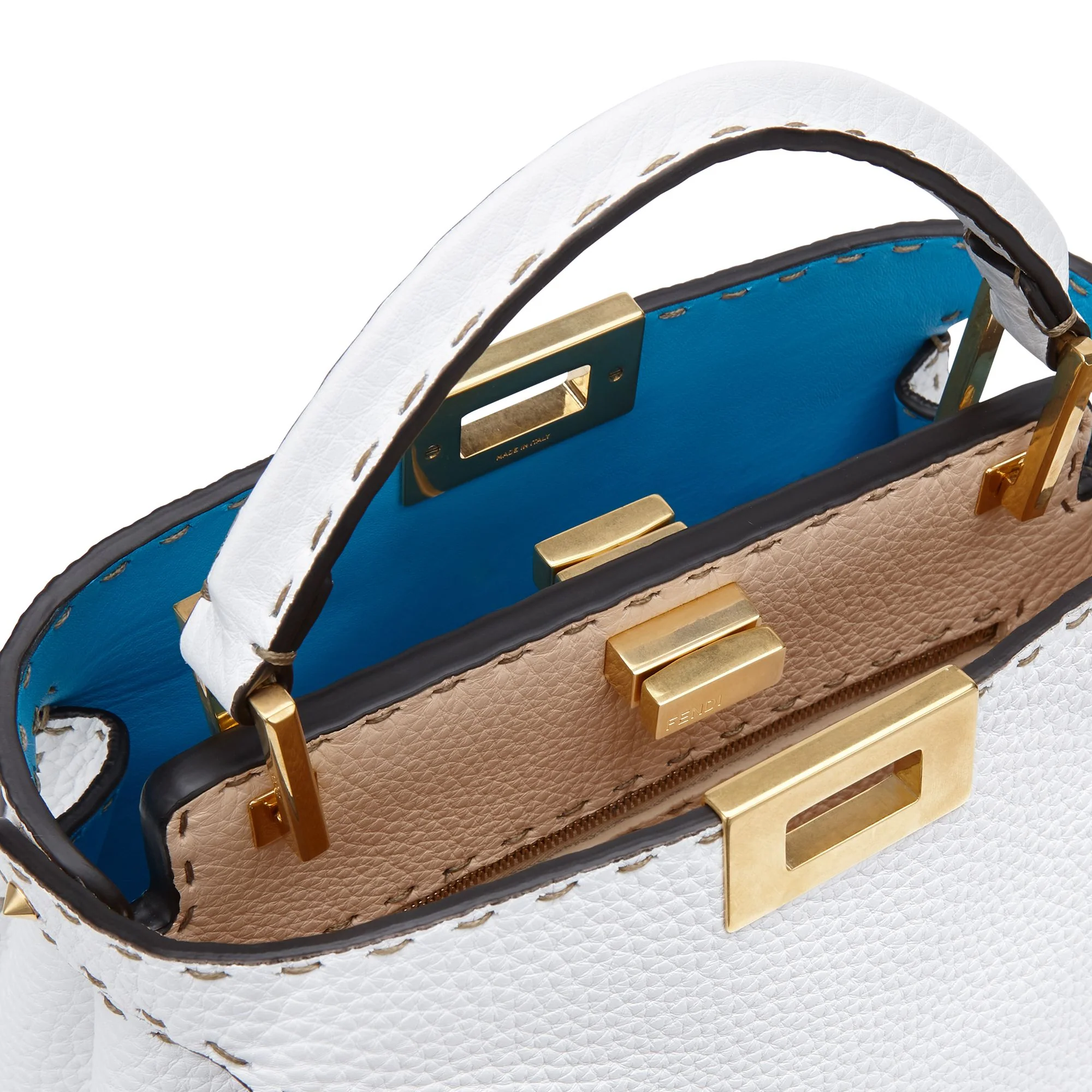 Women's Peekaboo Essentially - White + Papyrus + Pool + Retro Gold - Image 5