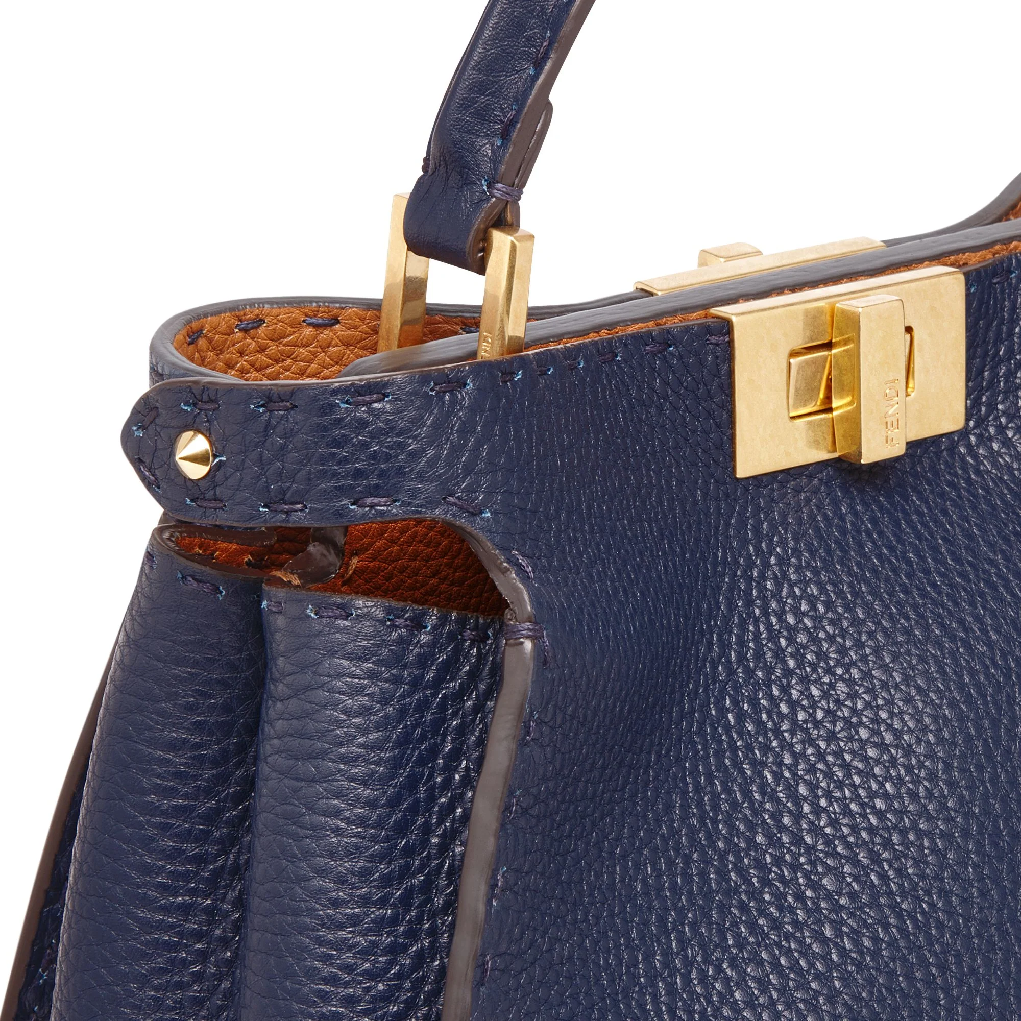 Women's Peekaboo Essentially - Indaco + Saddler + Retro Gold - Image 5
