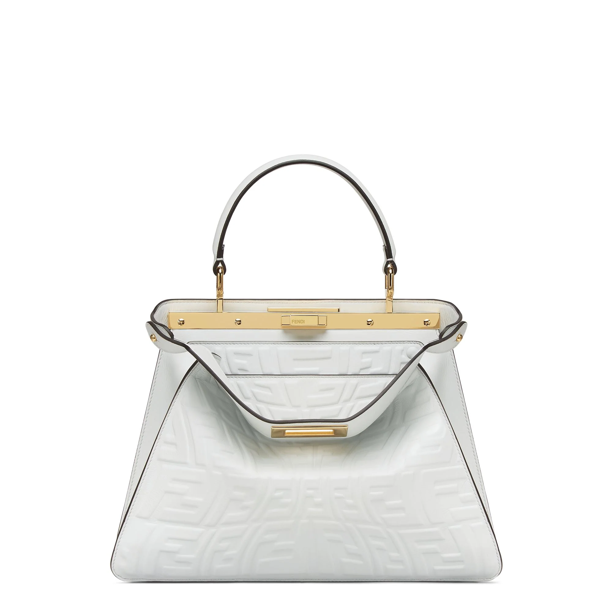 Women's Peekaboo ISeeU Medium - White + Multicolour + Light Gold