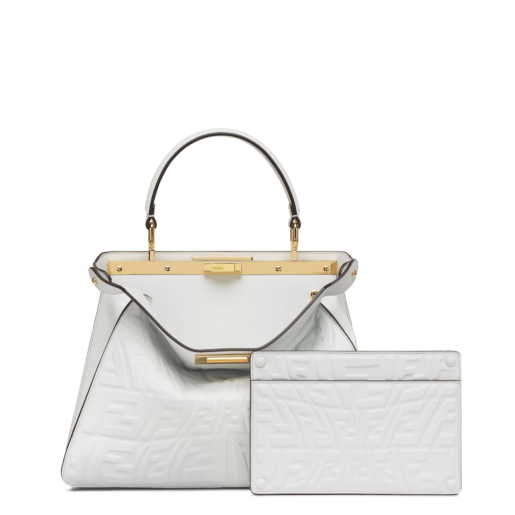 Women's Peekaboo ISeeU Medium - White + Multicolour + Light Gold - Image 2