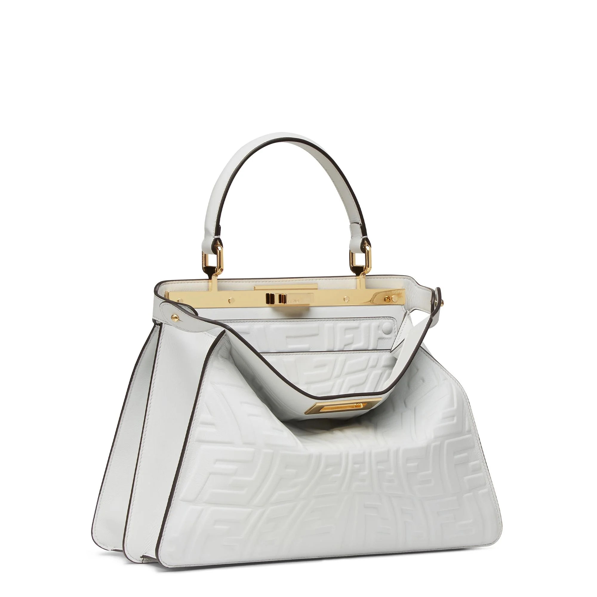 Women's Peekaboo ISeeU Medium - White + Multicolour + Light Gold - Image 3