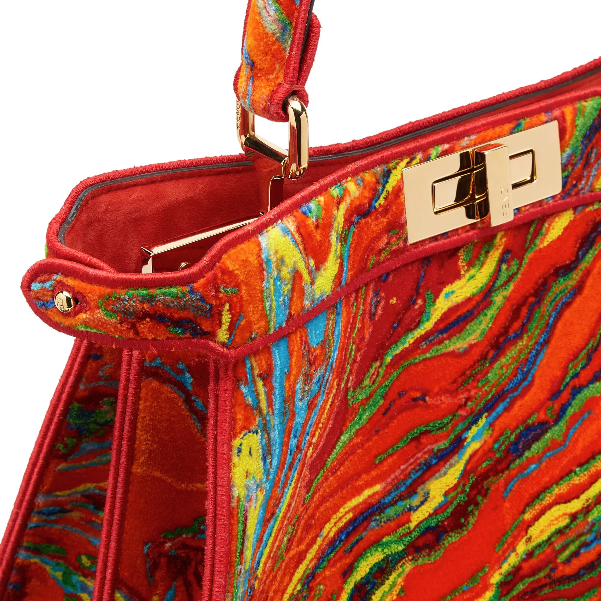 Women's Peekaboo ISeeU Medium - Red + Multicolour + Soft Gold - Image 7