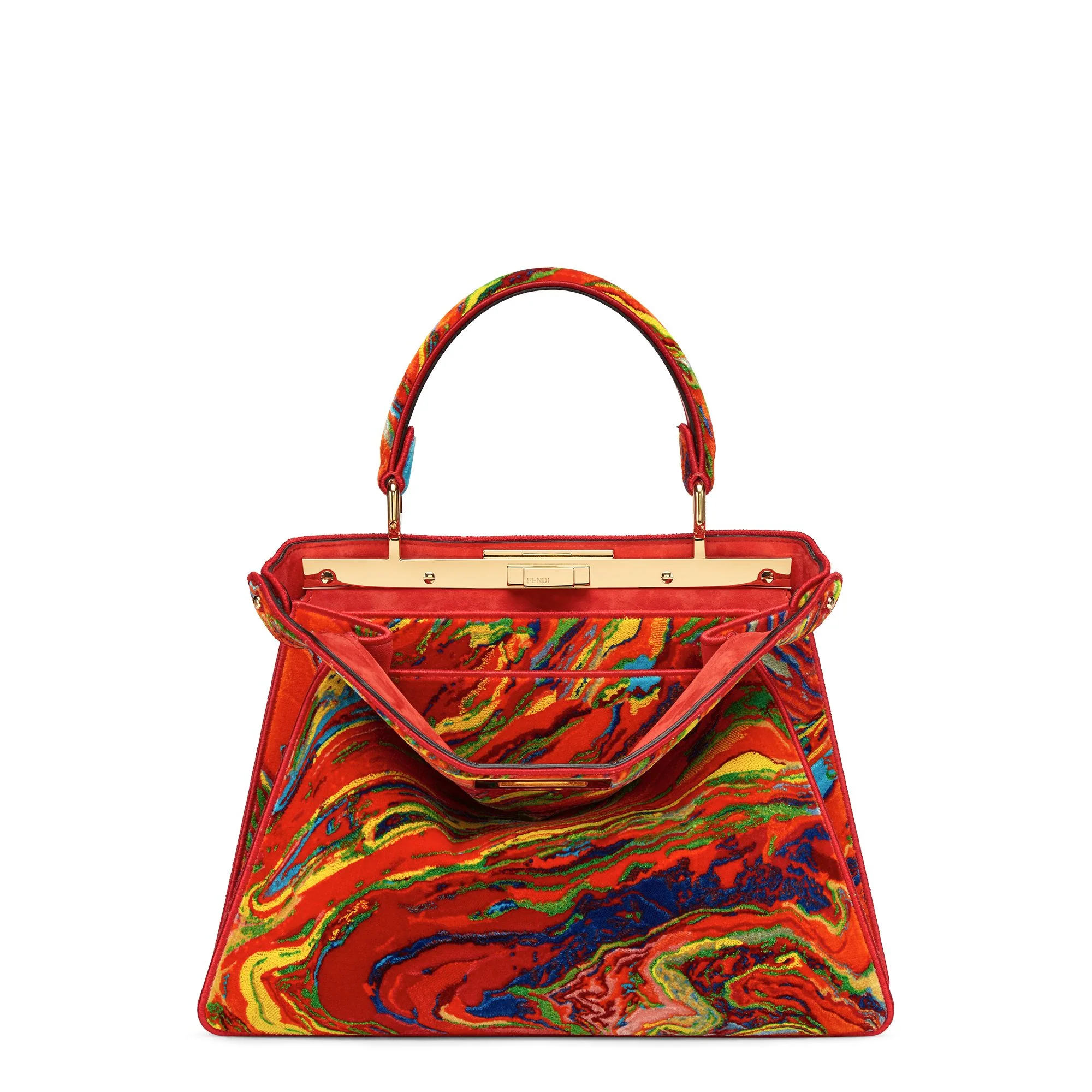 Women's Peekaboo ISeeU Medium - Red + Multicolour + Soft Gold