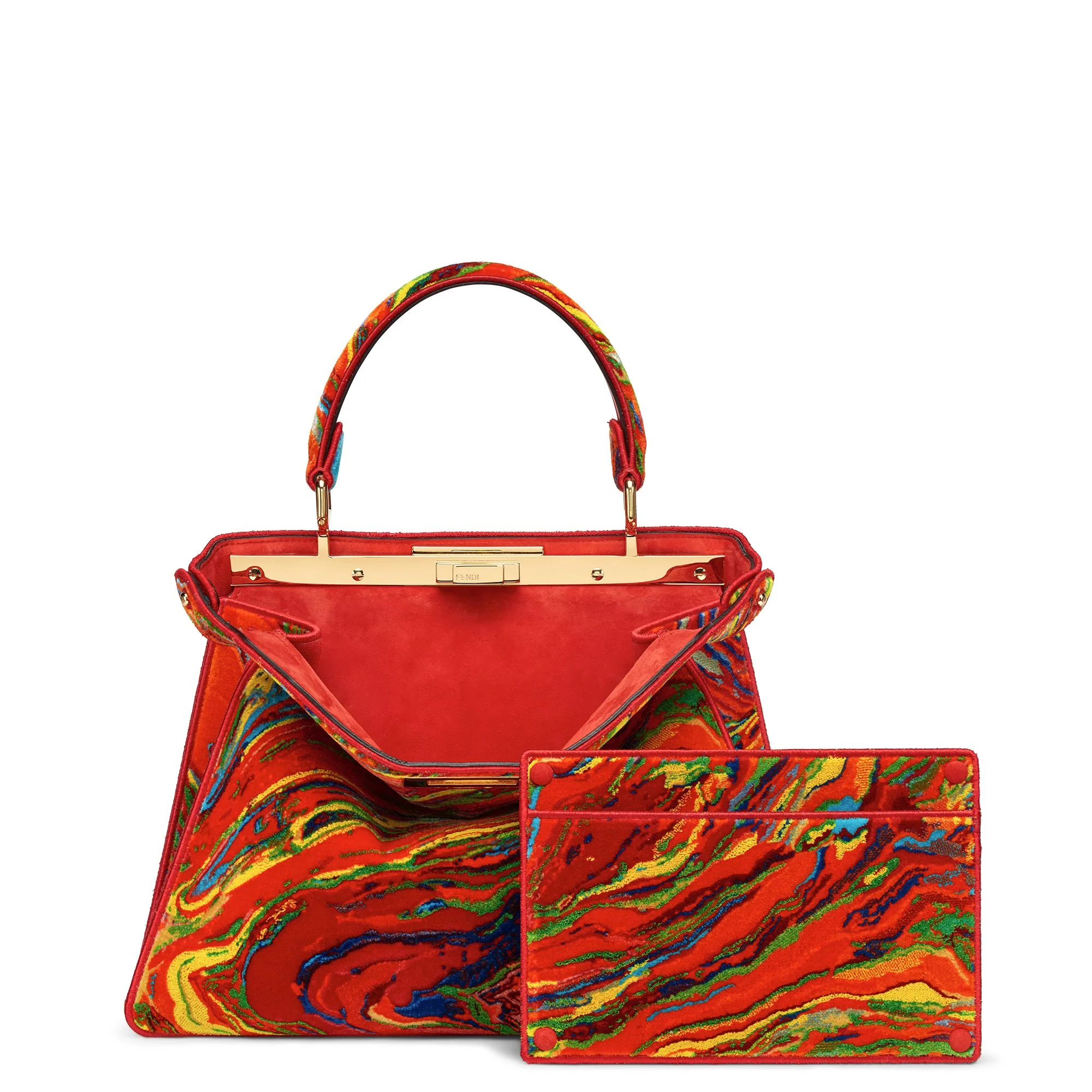 Women's Peekaboo ISeeU Medium - Red + Multicolour + Soft Gold - Image 3